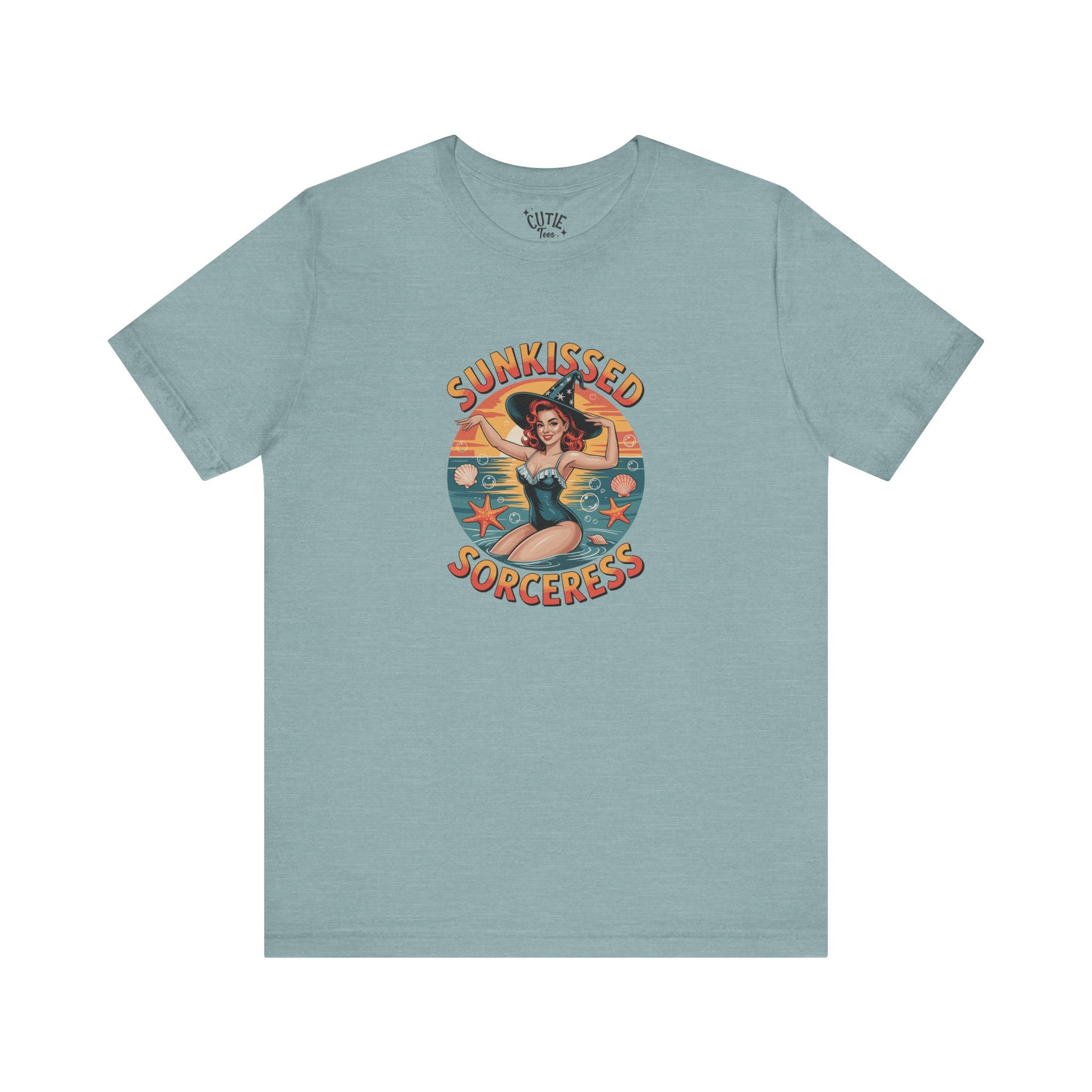Sunkissed Sorceress Tee, Sun-Inspired T-Shirt, Witchy Apparel, Summer Fashion, Vintage Style Top, Gifts for Her