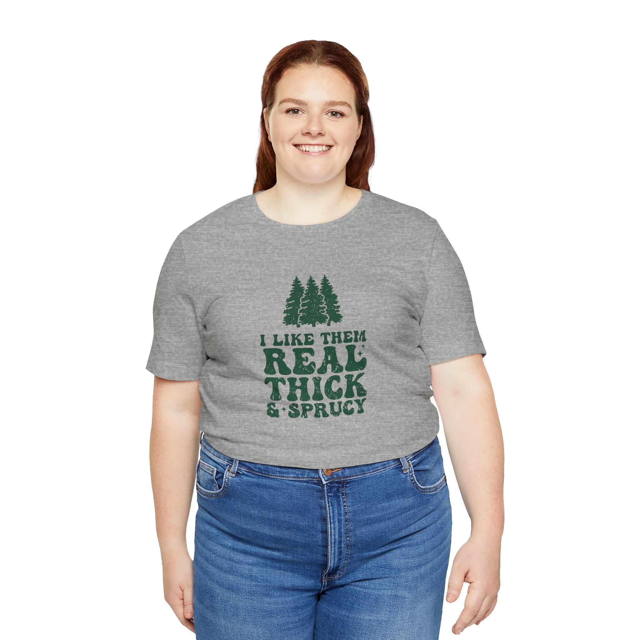 Real Thick & Sprucy Tee, Funny Nature Lover Shirt, Gift for Outdoorsy Friends, Unisex T-Shirt for Camping, Tree Lover Apparel, Earth [...]