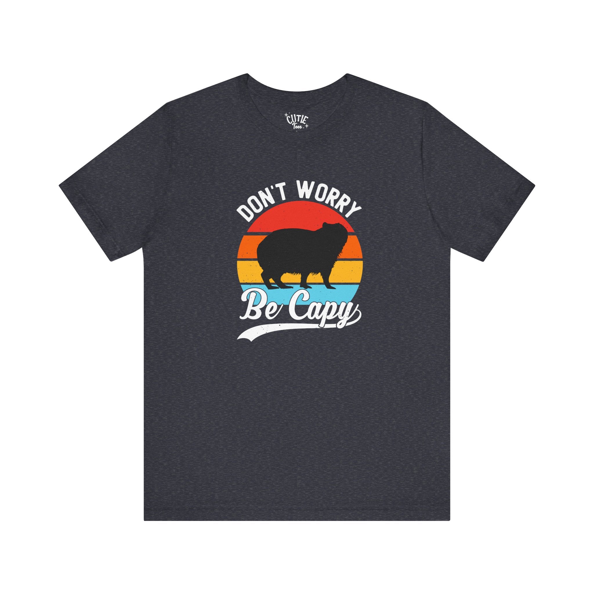 Capybara Lavers Tee, Don't Worry Be Capy, Funny Capybara Shirt, Unisex Graphic T-Shirt, Casual Gift for Animal Lovers, Retro Style Tee
