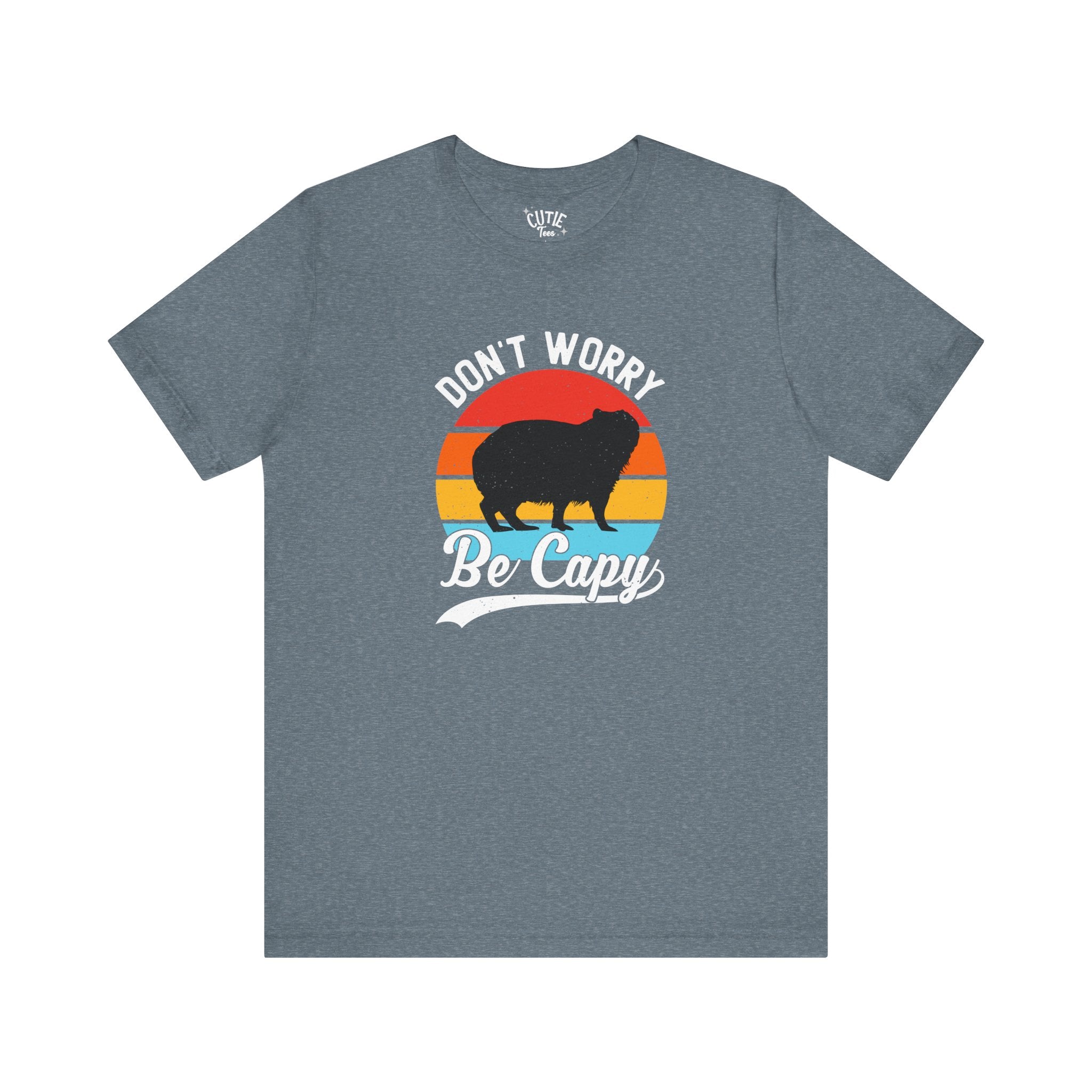 Capybara Lavers Tee, Don't Worry Be Capy, Funny Capybara Shirt, Unisex Graphic T-Shirt, Casual Gift for Animal Lovers, Retro Style Tee