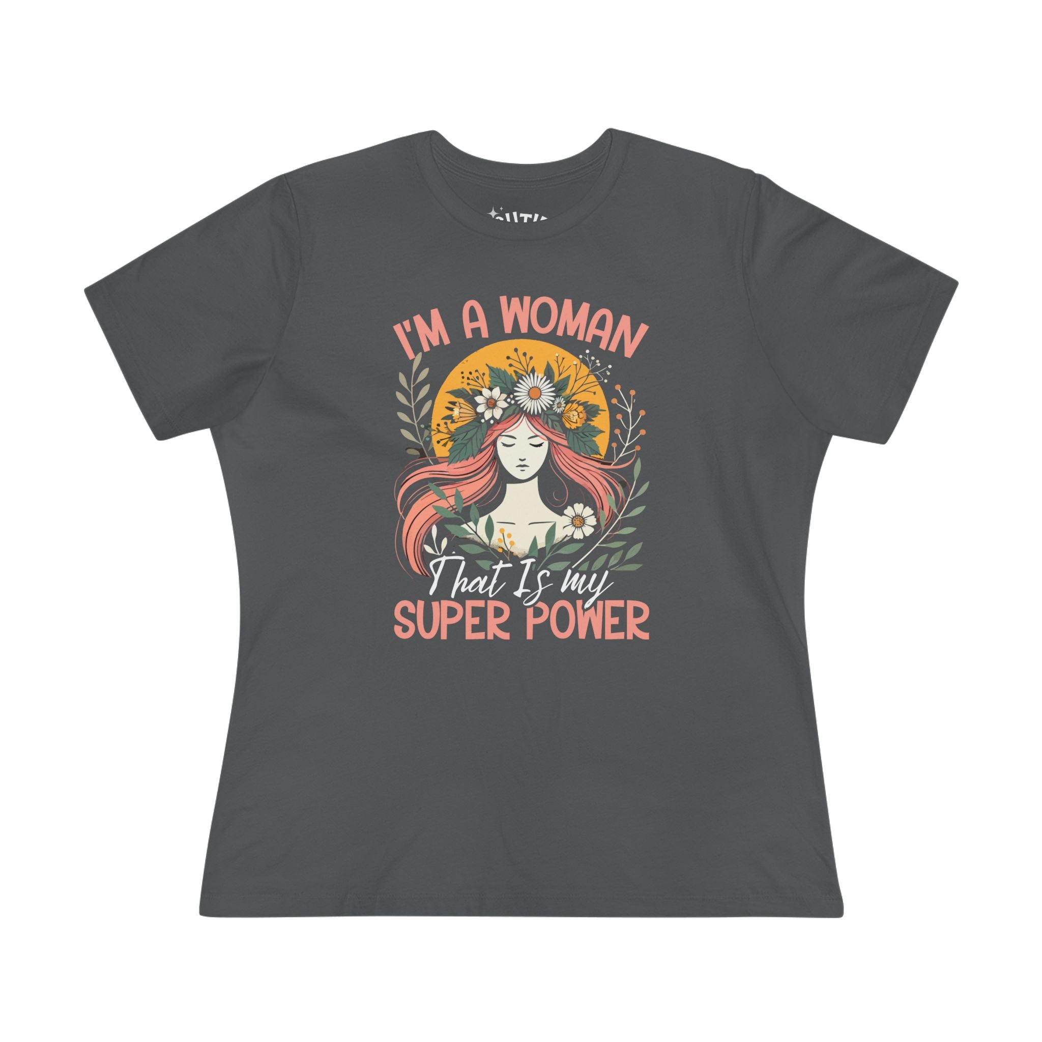 Empowered Women's Cotton Tee - Celebrate Strength, Feminine Power Shirt, Inspiring Gift, Women's Day, Casual Wear, Motivational Tee
