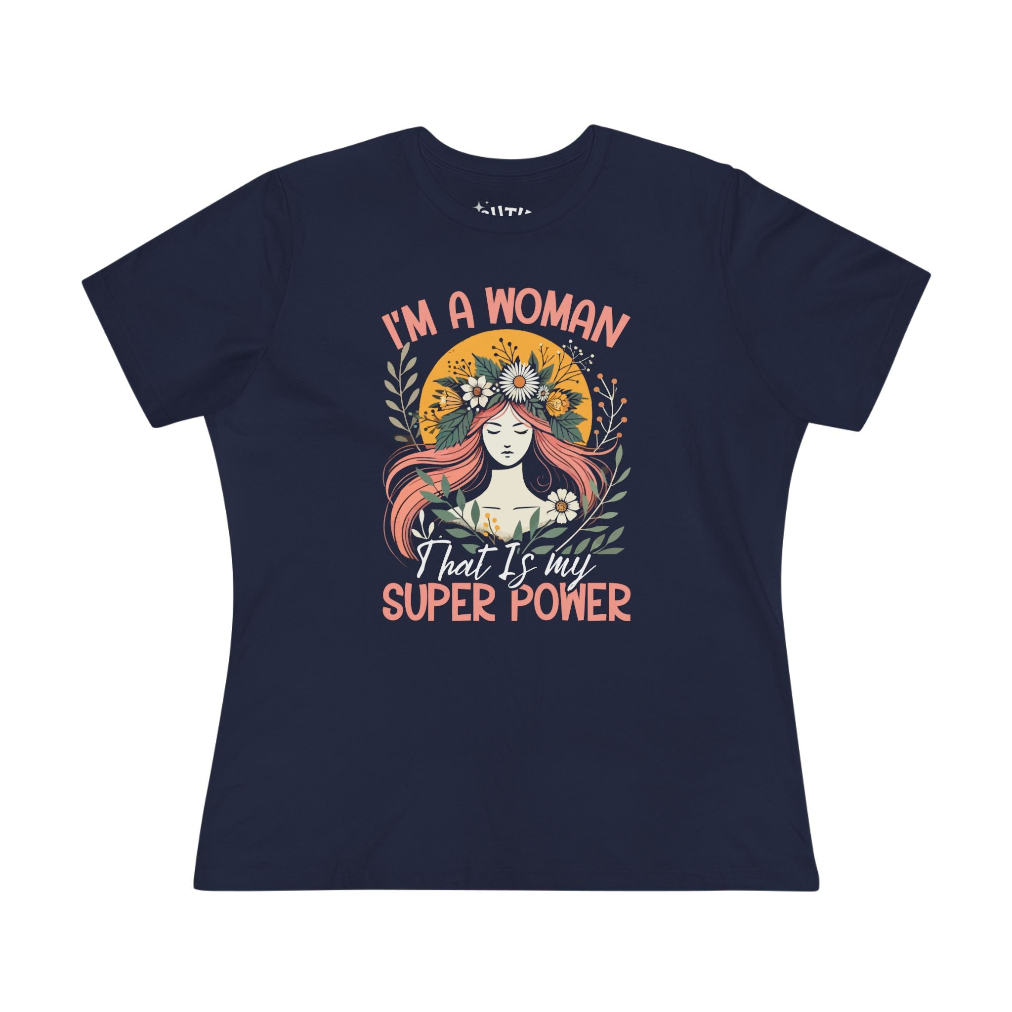 Empowered Women's Cotton Tee - Celebrate Strength, Feminine Power Shirt, Inspiring Gift, Women's Day, Casual Wear, Motivational Tee