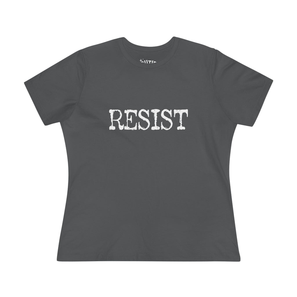 Resist Women's Cotton Tee - Empowering Statement Shirt for Activists, Gift for Social Justice Advocates, Casual Wear, Comfortable Top, [...]