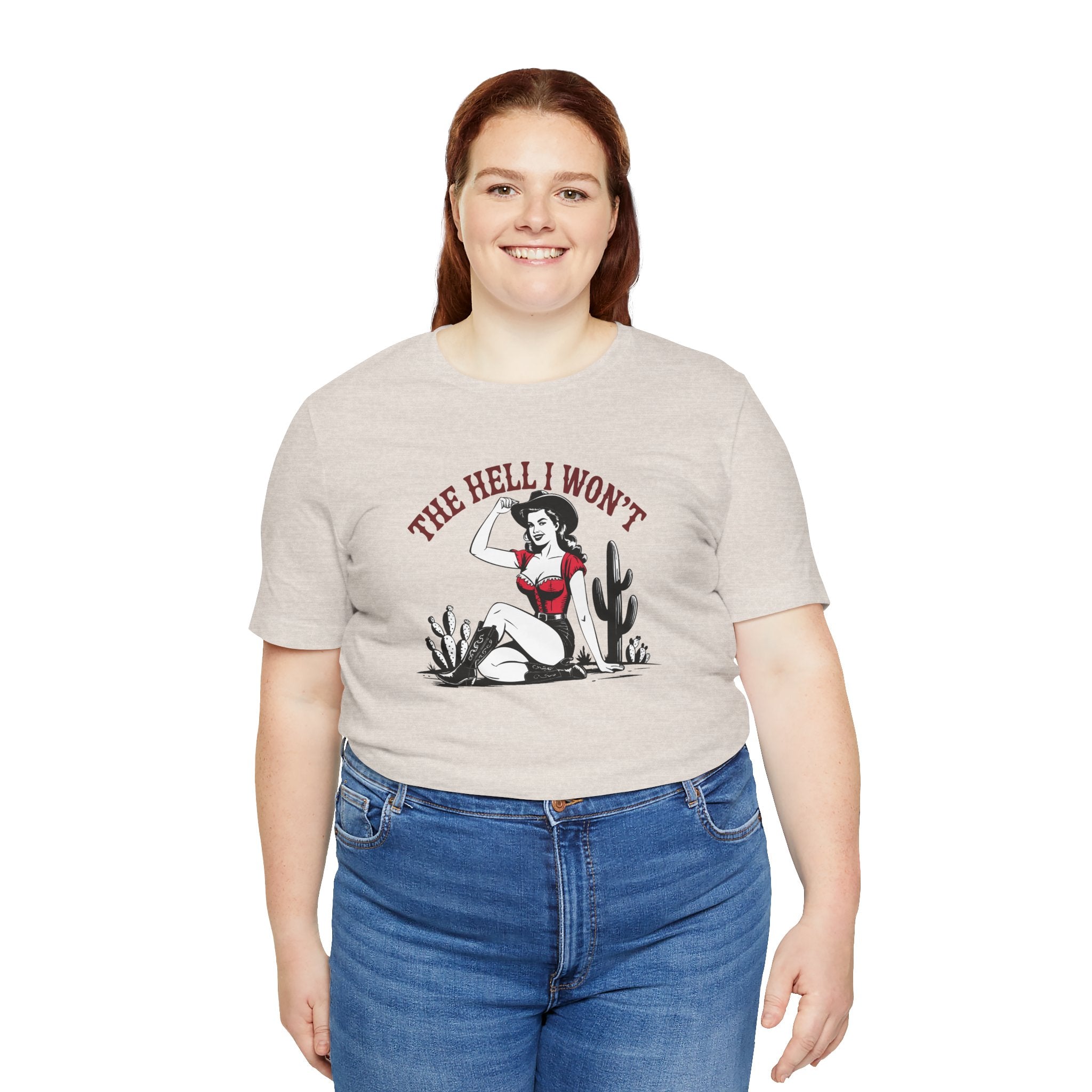 Bold Cowgirl Graphic Tee, Casual Shirt for Women, Vintage Style, Gift for Empowerment, Funny T-Shirt