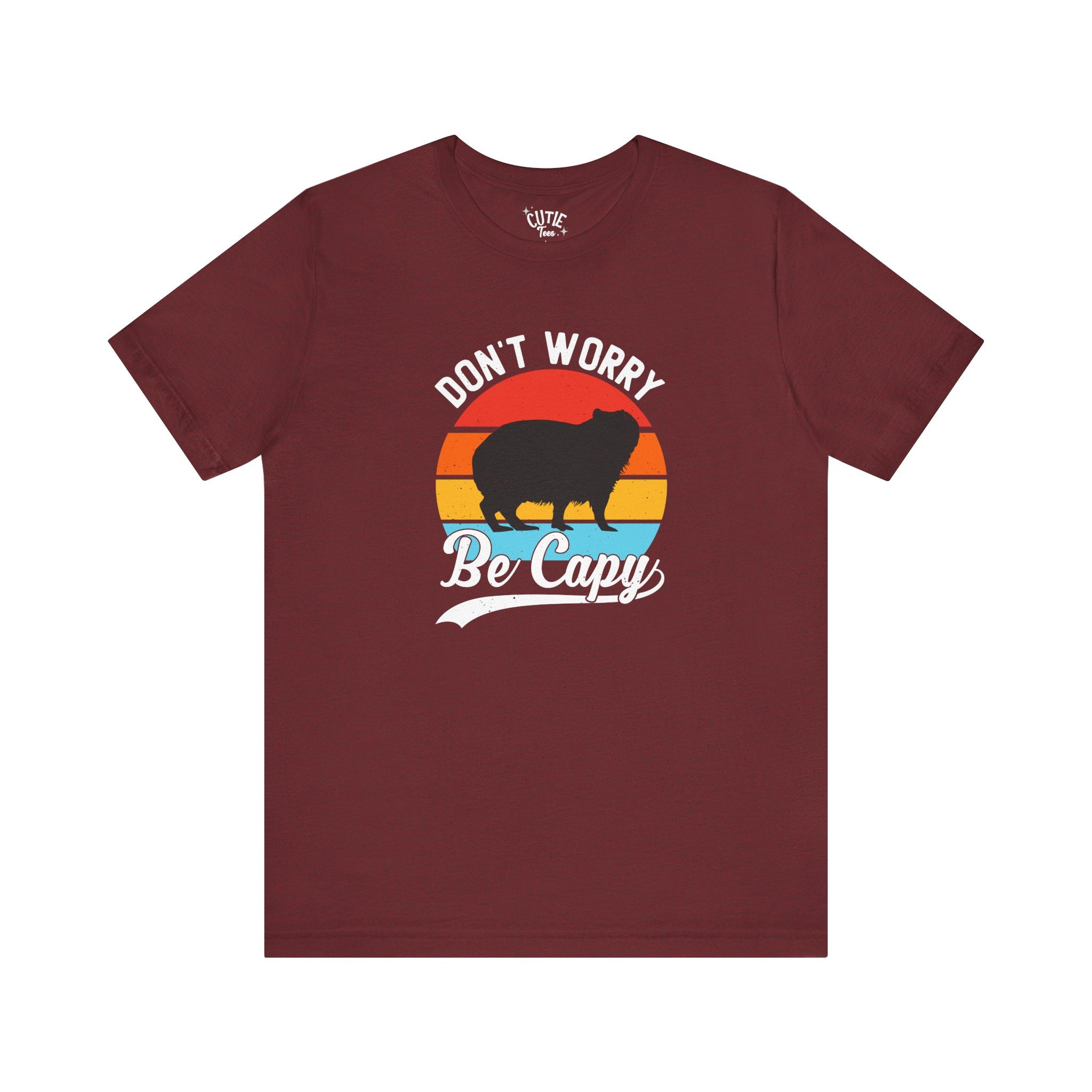 Capybara Lavers Tee, Don't Worry Be Capy, Funny Capybara Shirt, Unisex Graphic T-Shirt, Casual Gift for Animal Lovers, Retro Style Tee