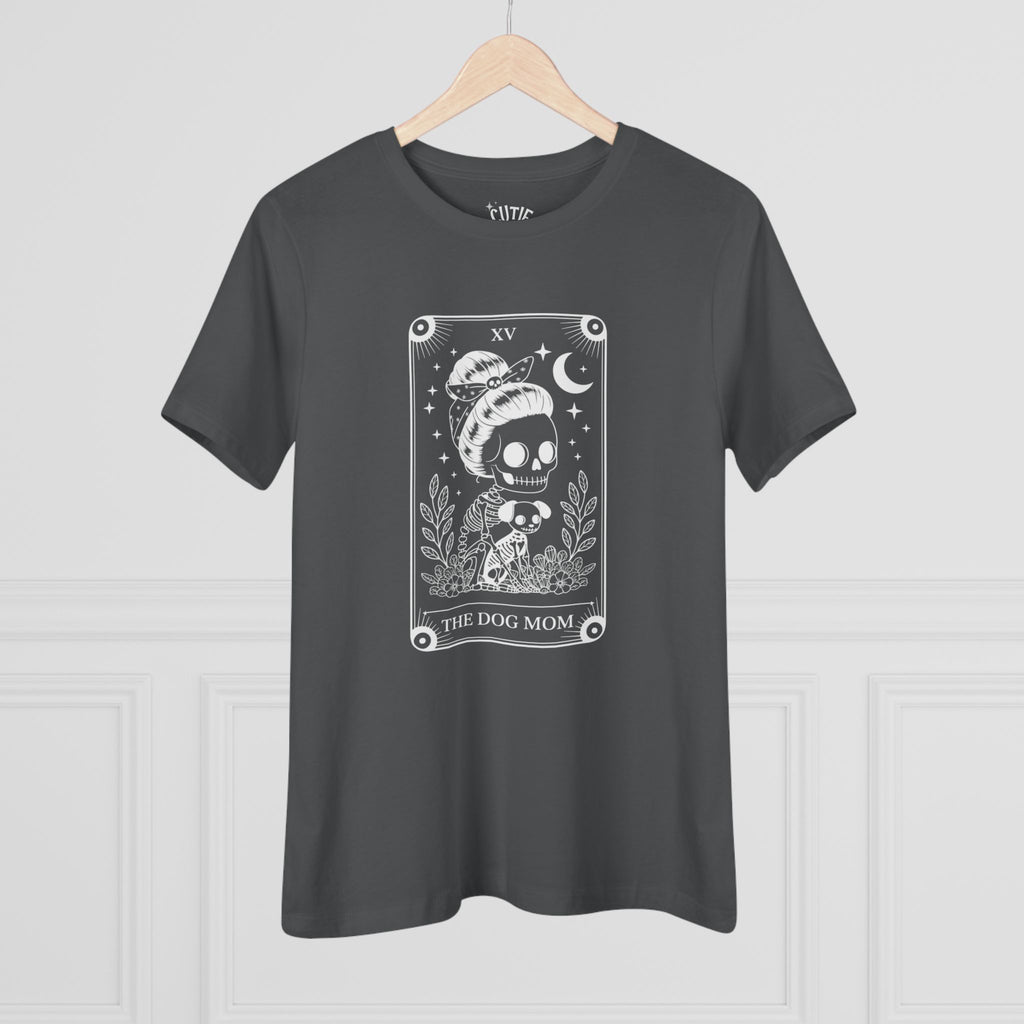 Dog Mom Tarot Card Tee, Cute Dog Mom T-shirt, Gift for Pet Lovers, Casual Cotton Top, Animal Lovers Apparel, Fun Graphic Tee