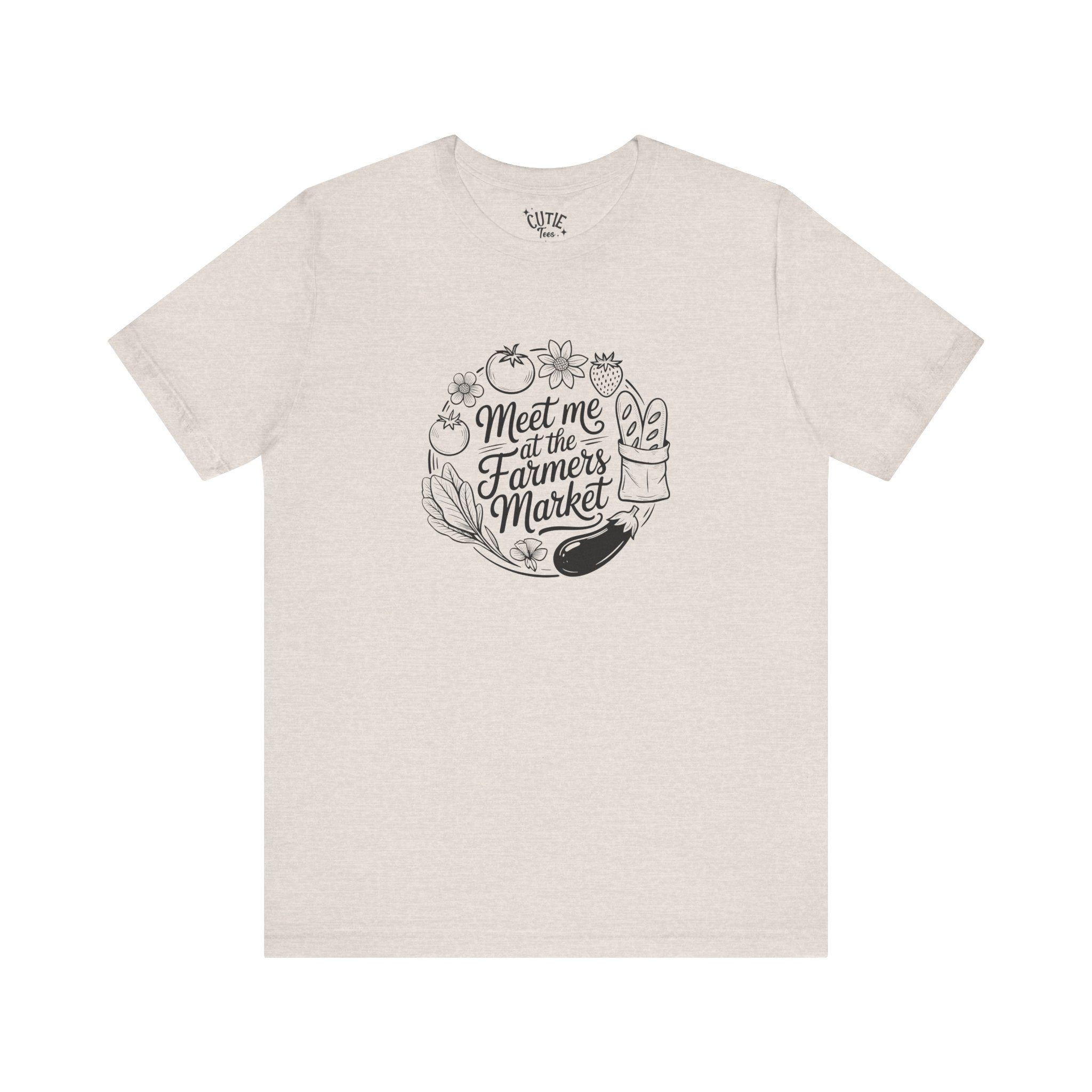 Farmers Market Tee, Summer T-Shirt, Gardening Gift, Organic Lifestyle Shirt, Farmer's Market Style, Unisex Casual Wear