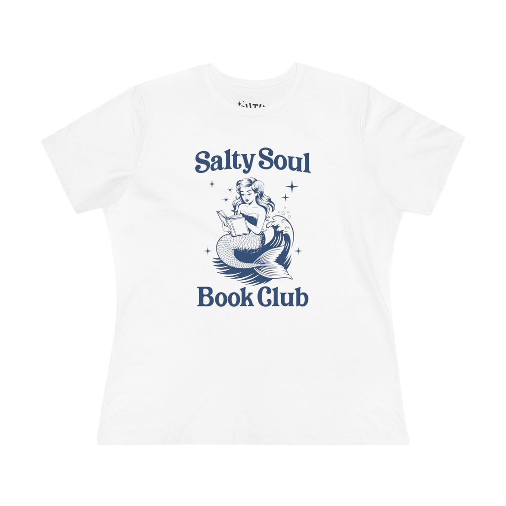 Mermaid Salty Soul Cotton Tee - Book Lovers Gift