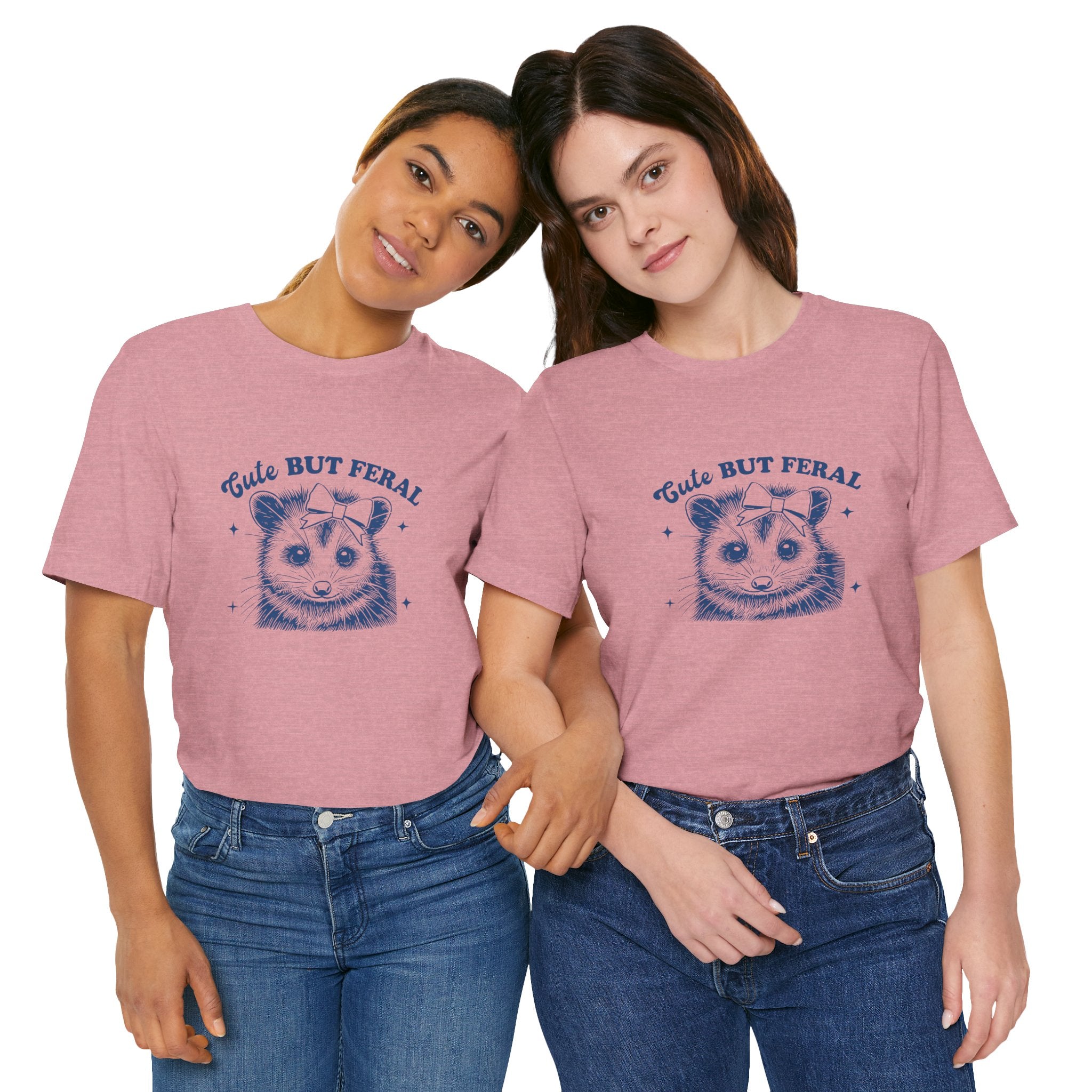 Cute But Feral Tee - Retro Possum