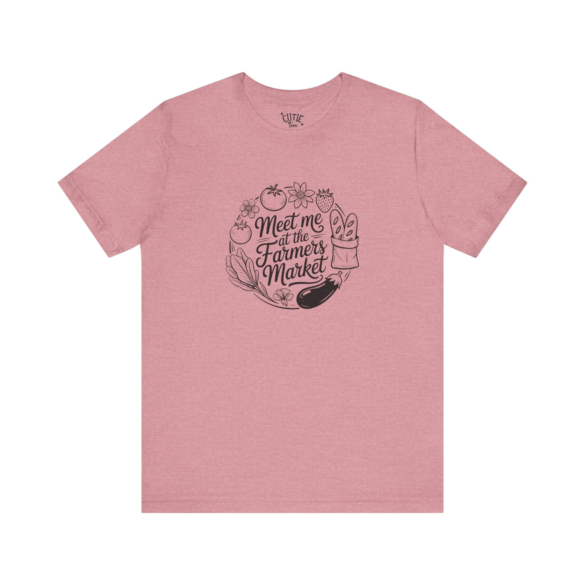 Farmers Market Tee, Summer T-Shirt, Gardening Gift, Organic Lifestyle Shirt, Farmer's Market Style, Unisex Casual Wear
