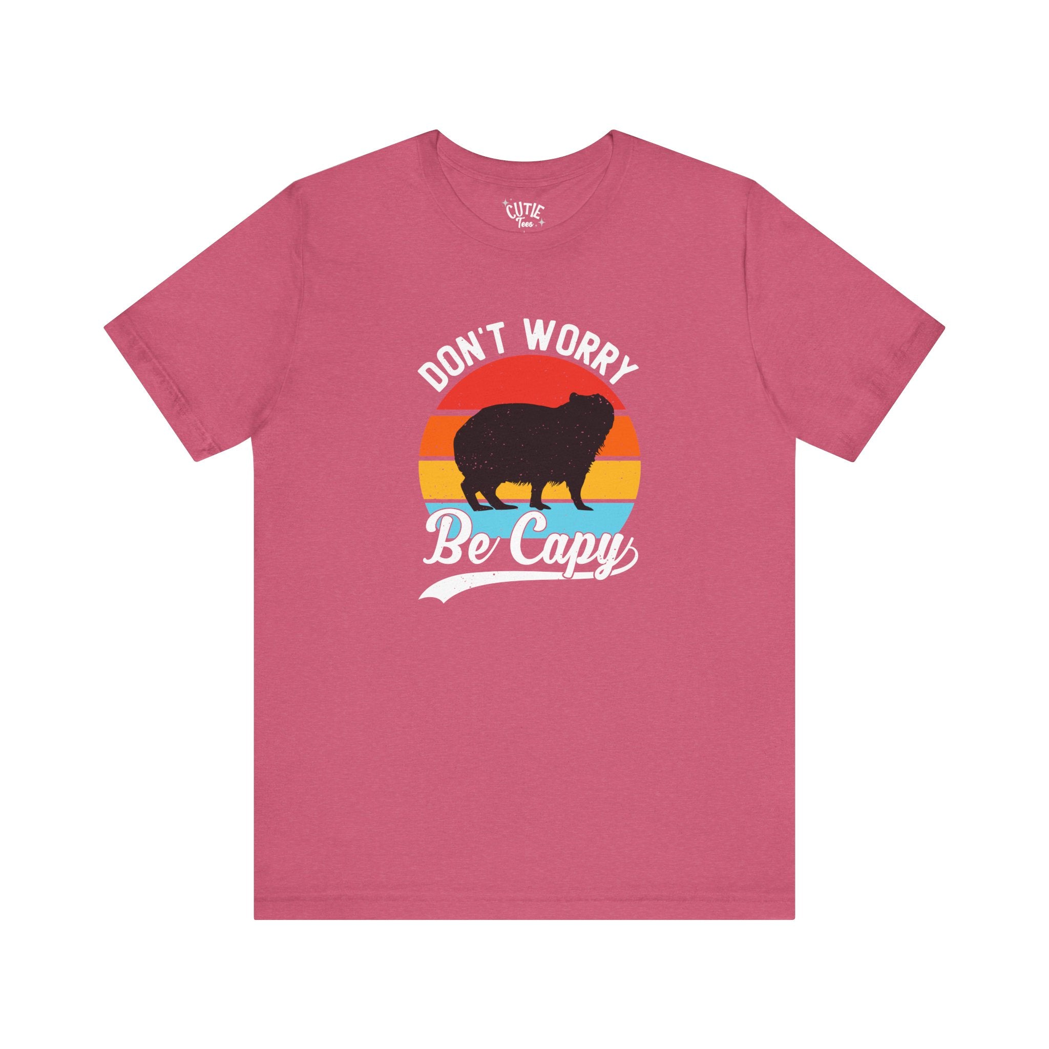 Capybara Lavers Tee, Don't Worry Be Capy, Funny Capybara Shirt, Unisex Graphic T-Shirt, Casual Gift for Animal Lovers, Retro Style Tee