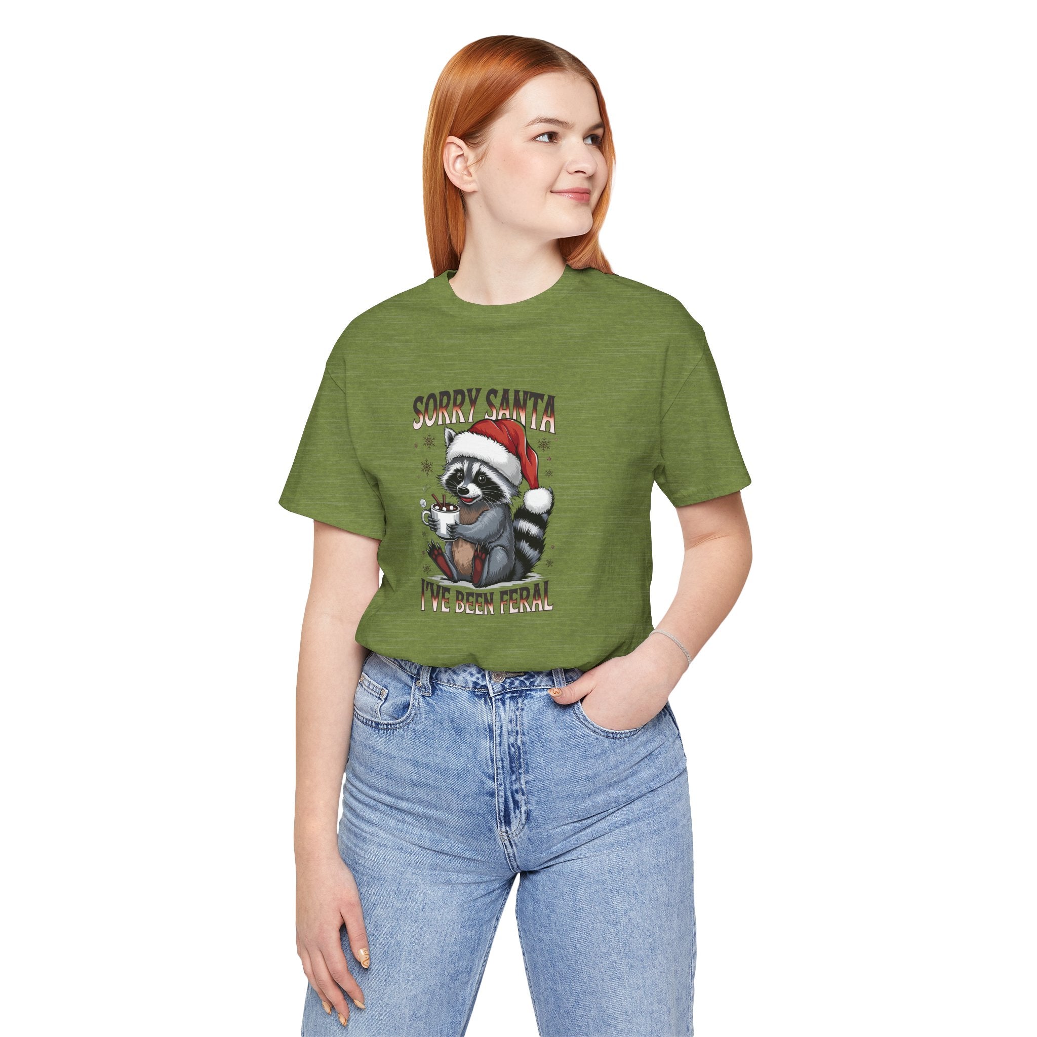Sorry Santa Feral Raccoon Tee | Funny Christmas T-Shirt, Unisex Holiday Shirt, Gift for Animal Lovers, Fun Winter Apparel, Cute Santa [...]