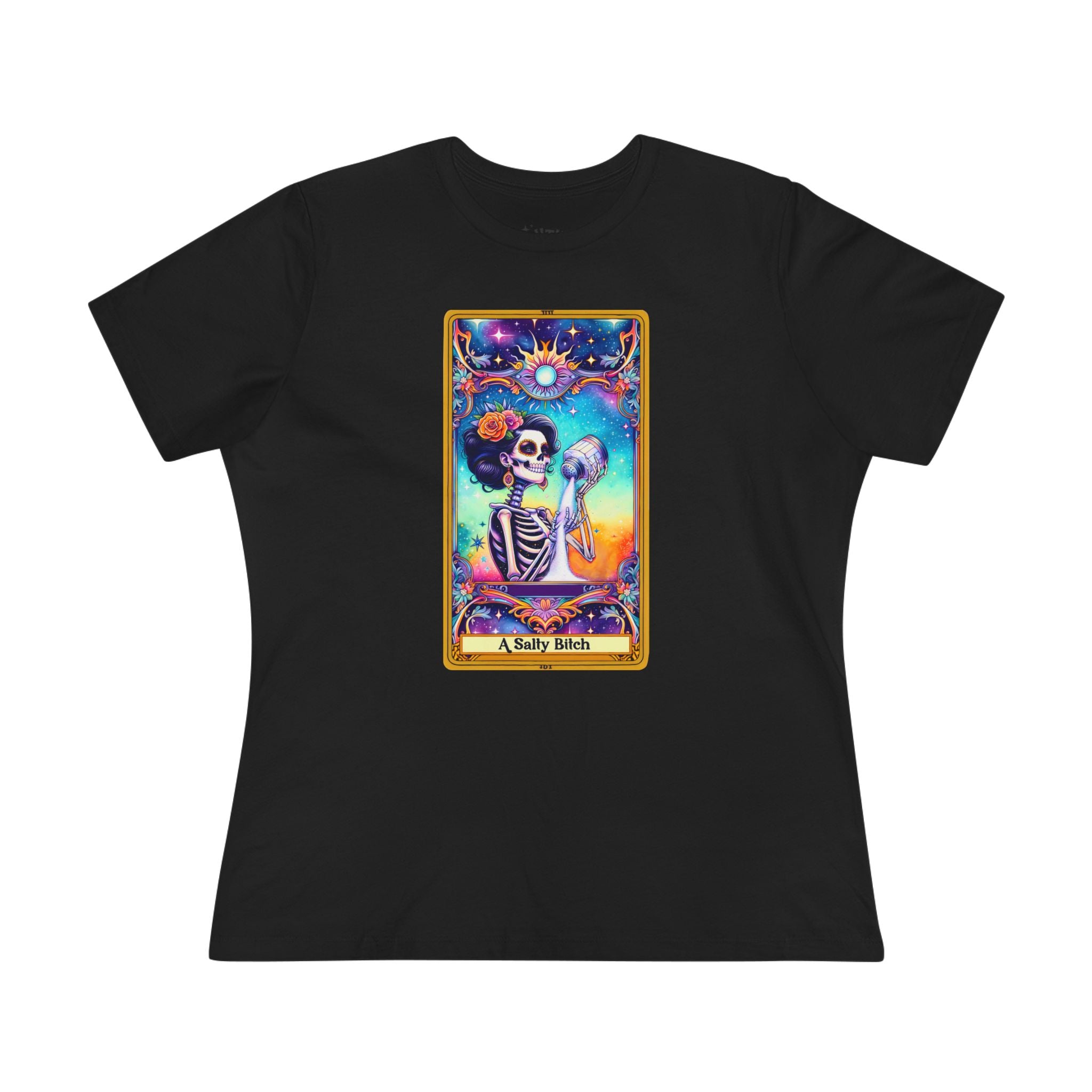 Tarot Card Women's Cotton Tee - Salty Bi*ch