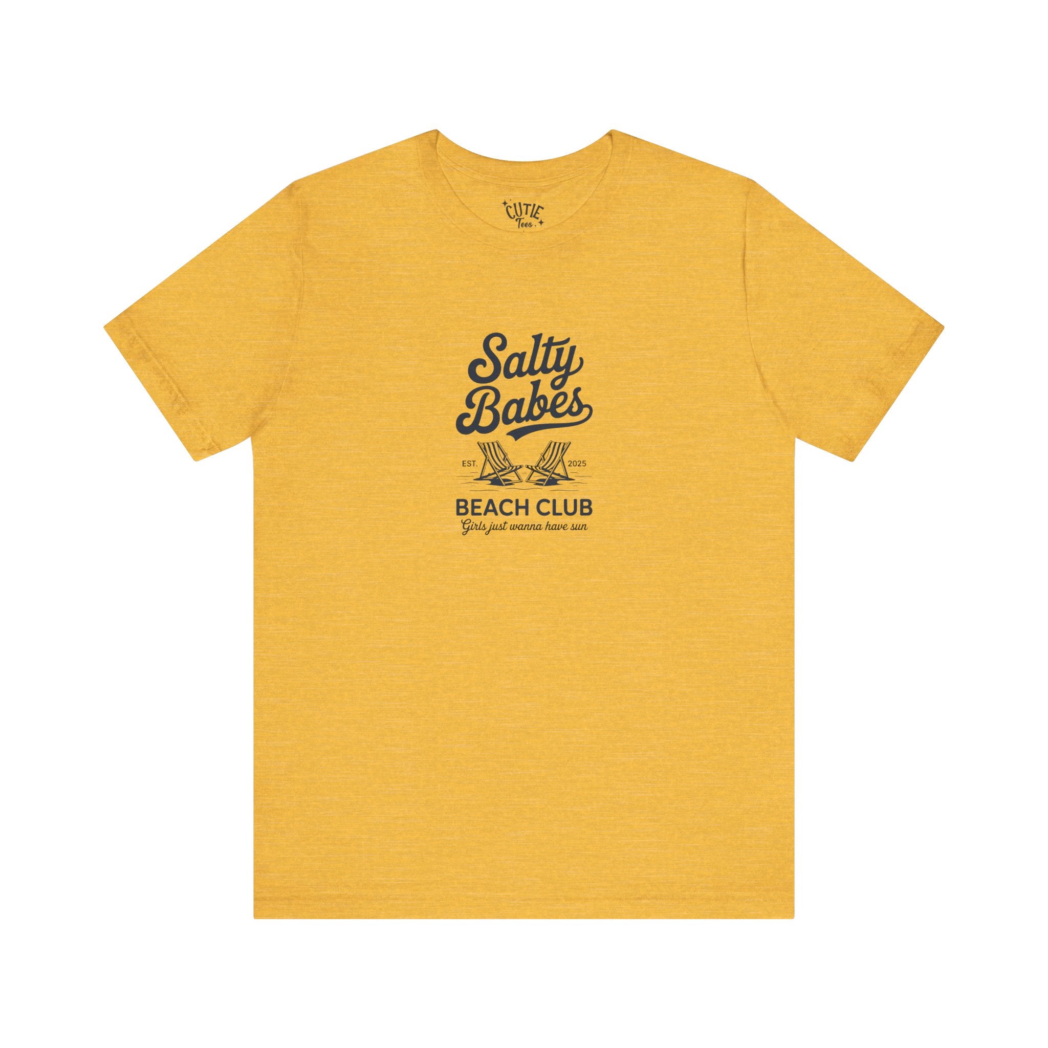 Salty Babes Beach Club Tee, Summer Vibes T-Shirt, Unisex Casual Wear, Beach Party Outfit, Vacation Essential, Gift for Her