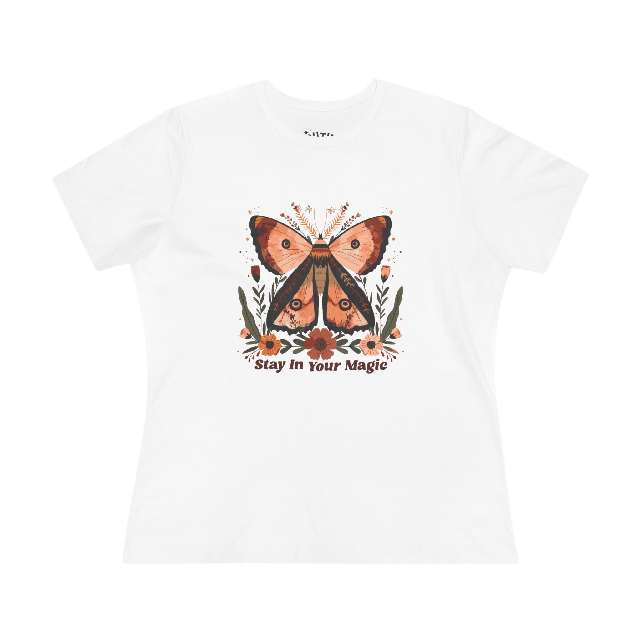 Stay in Your Magic Women's Cotton Tee, Inspirational Butterfly Shirt, Summer Graphic Tee, Gift for Her, Cute Casual Wear, Nature Lover [...]