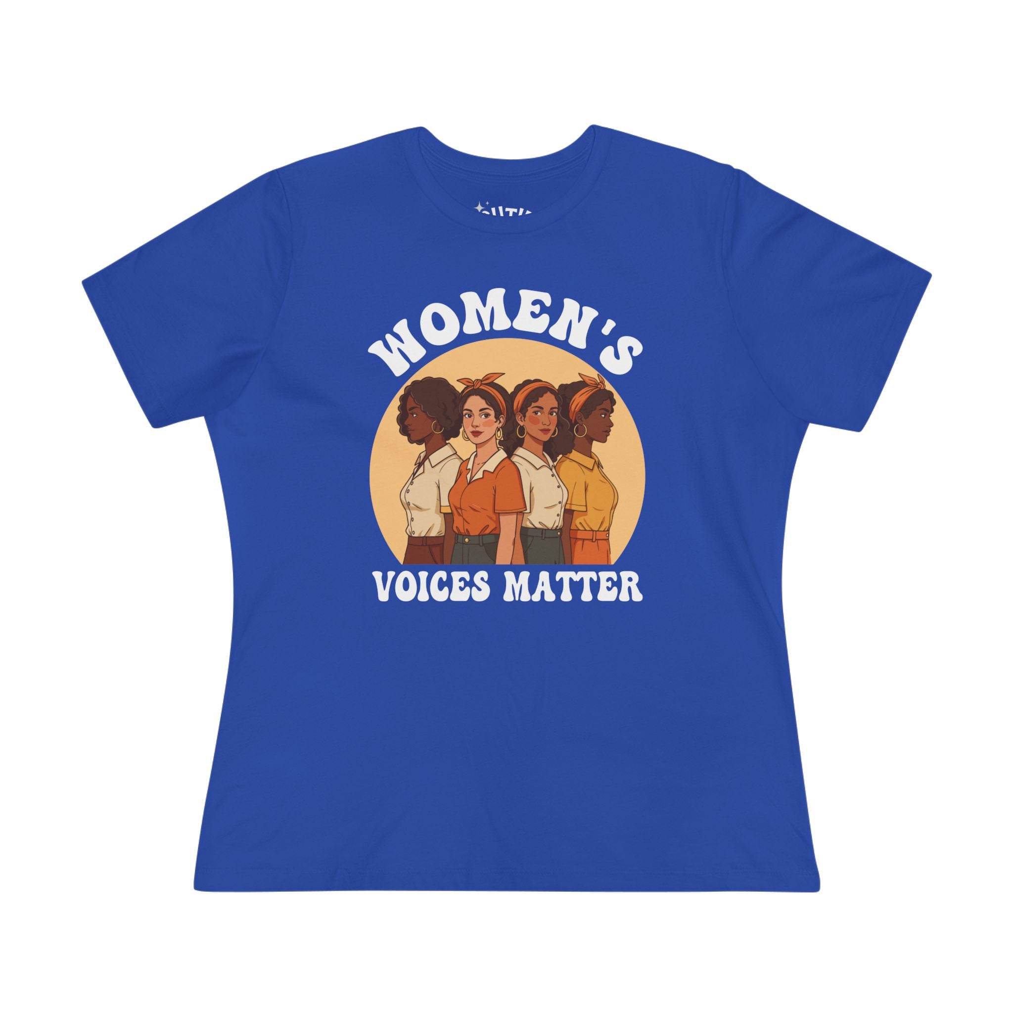 Women's Voices Matter Cotton Tee - Empowering Women, Feminist Shirt, Gift for Her, Casual Wear, Conscious Clothing, Social Justice Tee