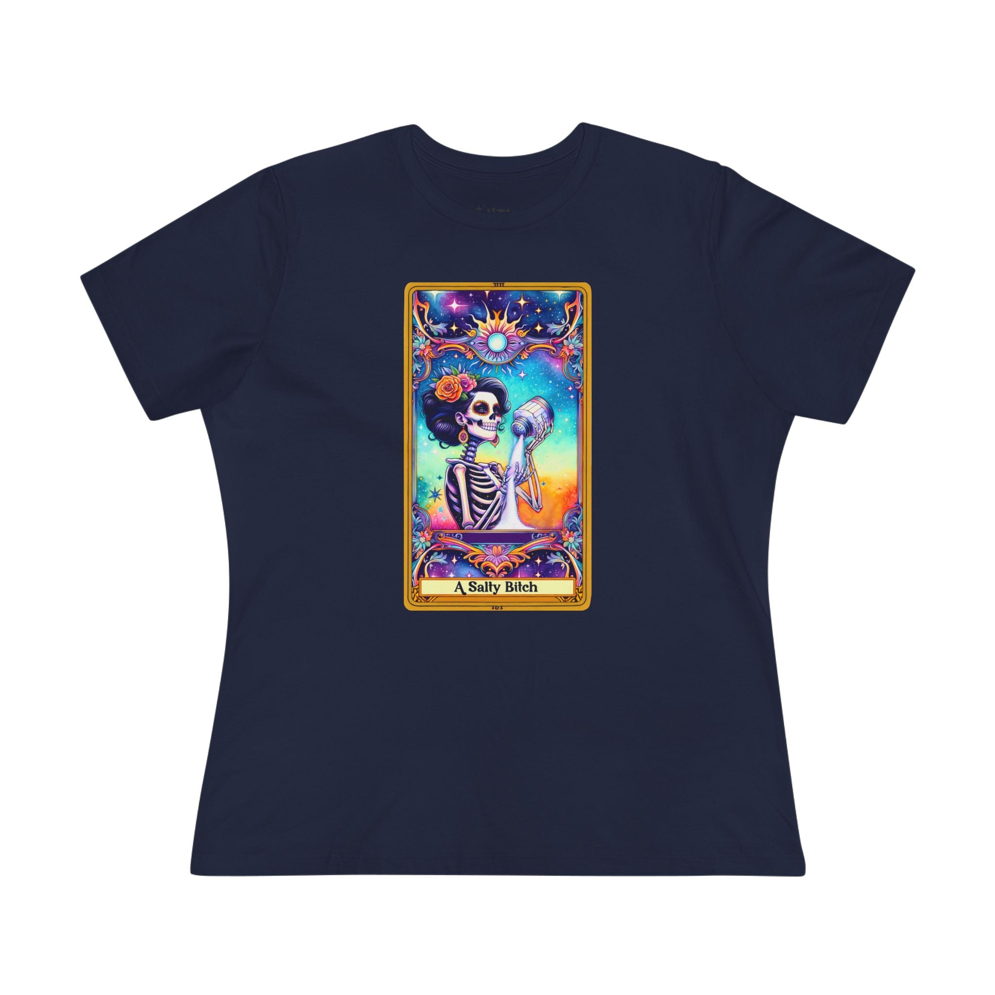 Tarot Card Women's Cotton Tee - Salty Bi*ch
