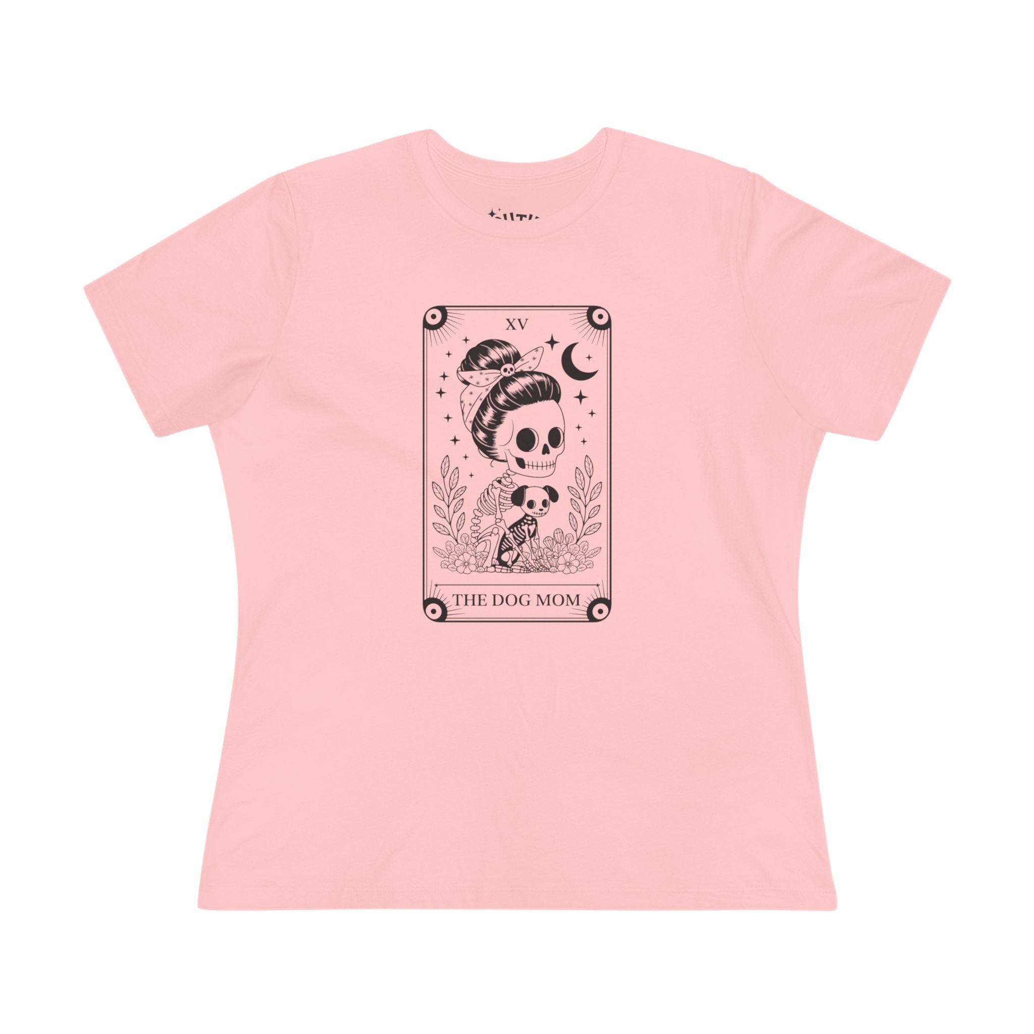 Dog Mom Tarot Card Tee, Cute Dog Mom T-shirt, Gift for Pet Lovers, Casual Cotton Top, Animal Lovers Apparel, Fun Graphic Tee