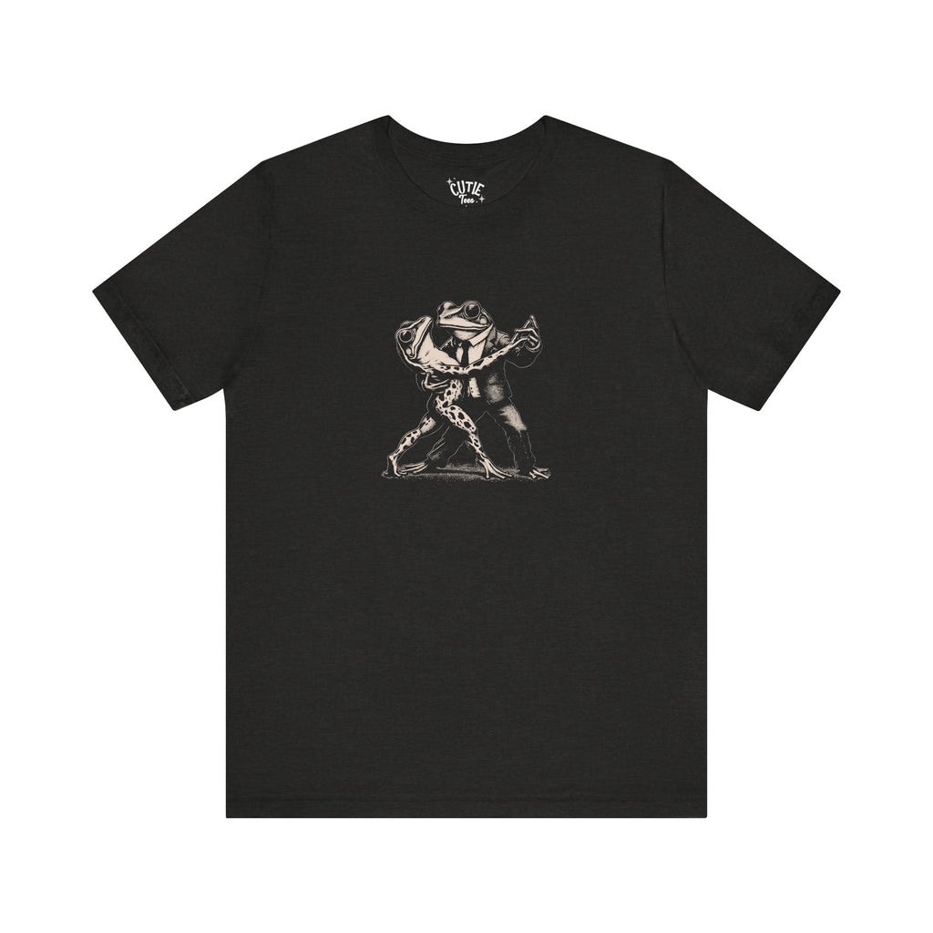 Frog Tango Graphic Tee, Casual Wear, Unisex Clothing, Unique Gift, Everyday Essentials, Perfect for Parties