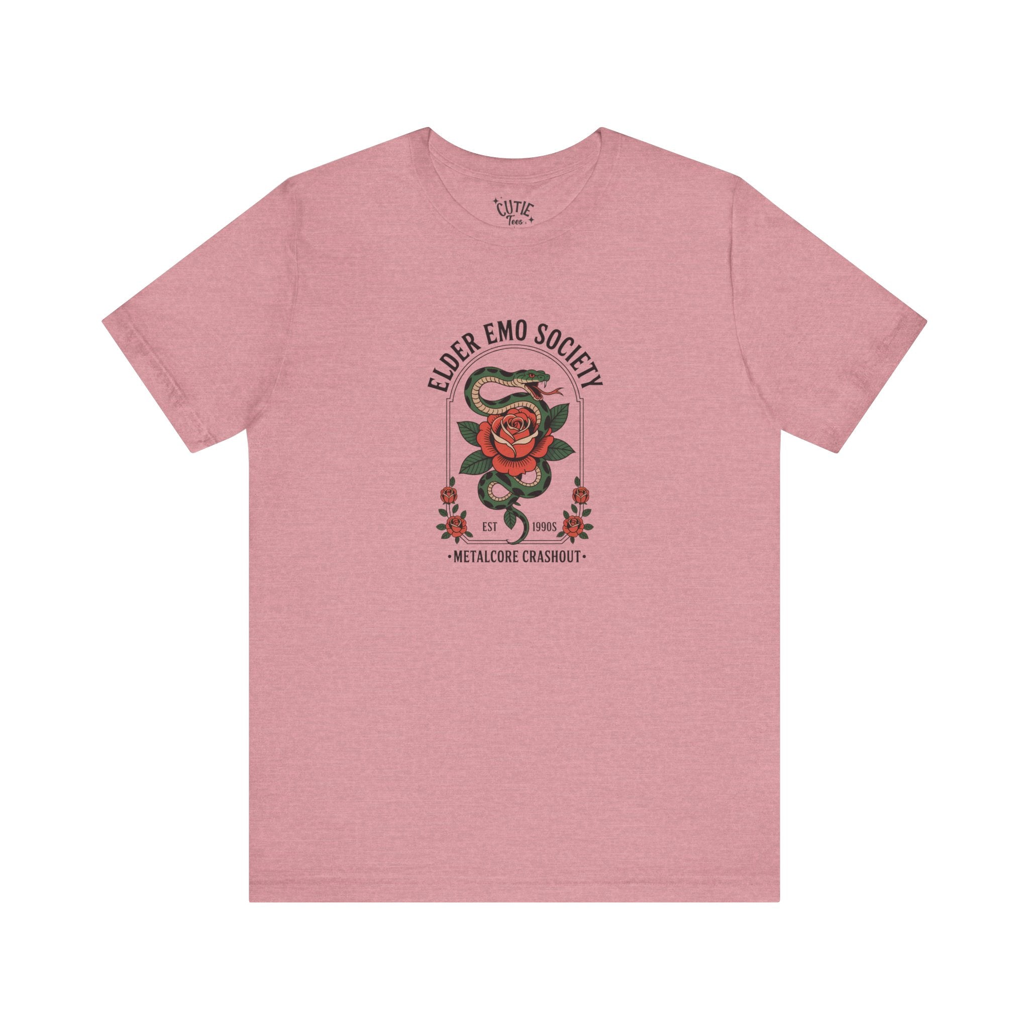 Elder Emo Society T-Shirt, Unisex Graphic Tee, Vintage Emo Style, Casual Wear, Ideal Gift for Emo Friends