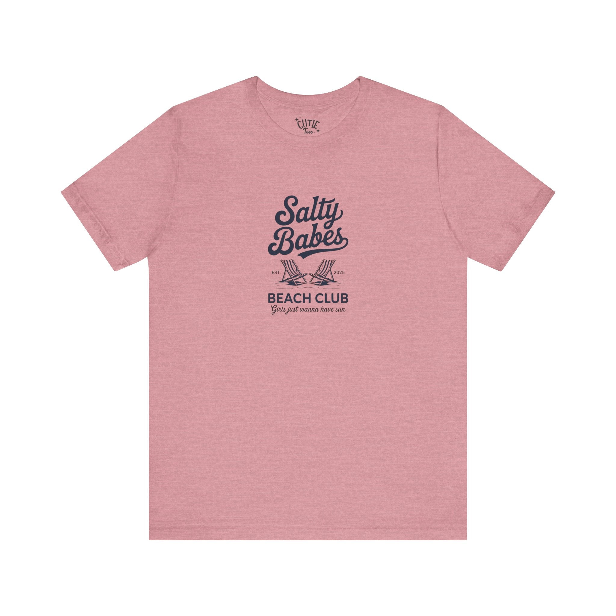 Salty Babes Beach Club Tee, Summer Vibes T-Shirt, Unisex Casual Wear, Beach Party Outfit, Vacation Essential, Gift for Her