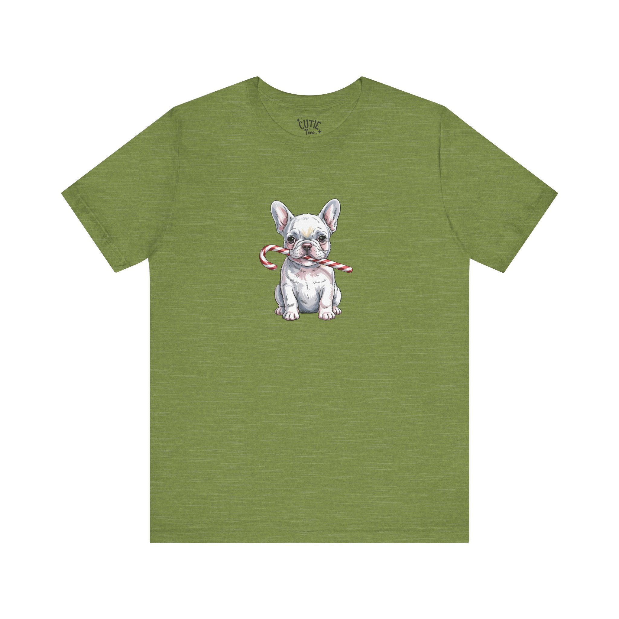 Frenchie Christmas Graphic Tee, Holiday T-Shirt, Cute Pet Lover Gift, Unisex Christmas Shirt, Dog Lover Apparel