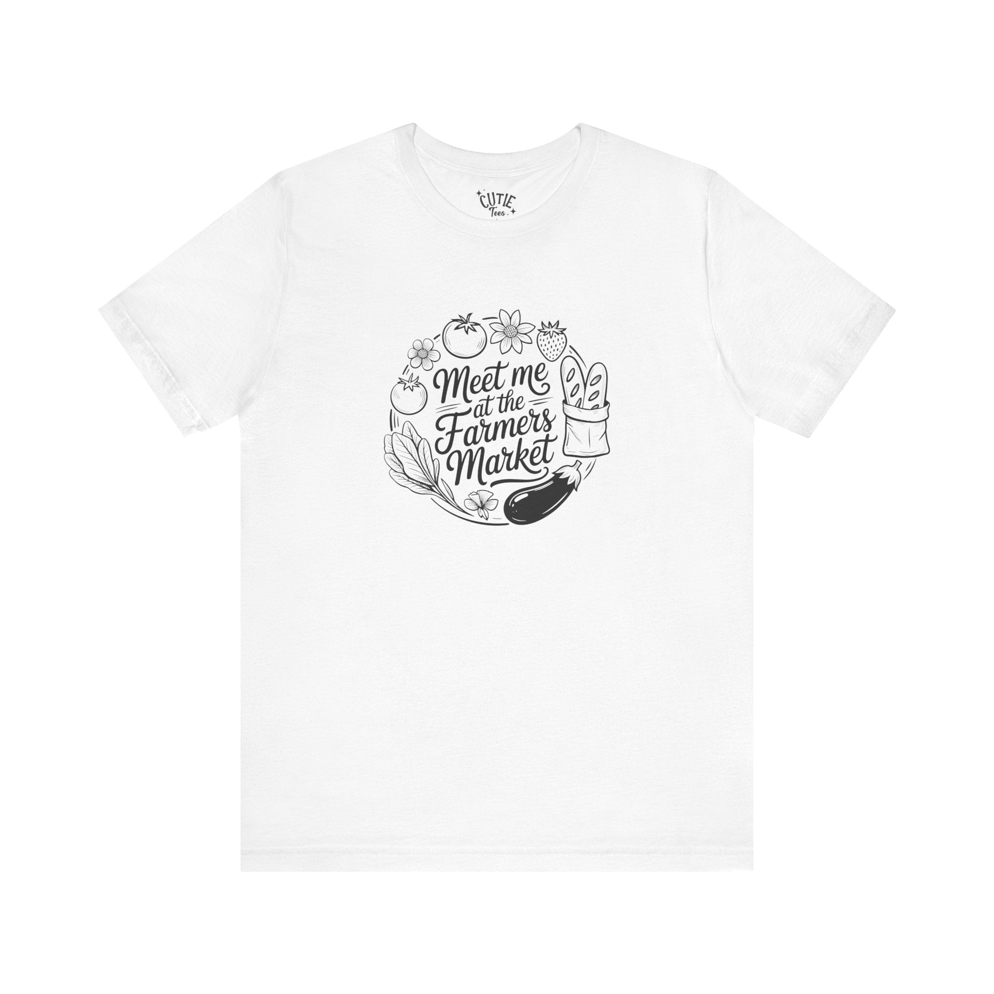 Farmers Market Tee, Summer T-Shirt, Gardening Gift, Organic Lifestyle Shirt, Farmer's Market Style, Unisex Casual Wear