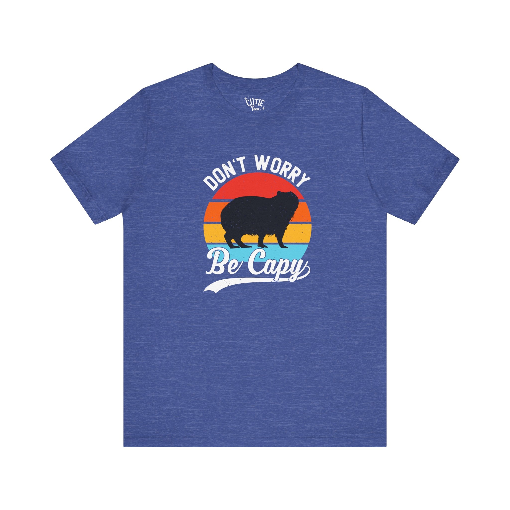 Capybara Lavers Tee, Don't Worry Be Capy, Funny Capybara Shirt, Unisex Graphic T-Shirt, Casual Gift for Animal Lovers, Retro Style Tee