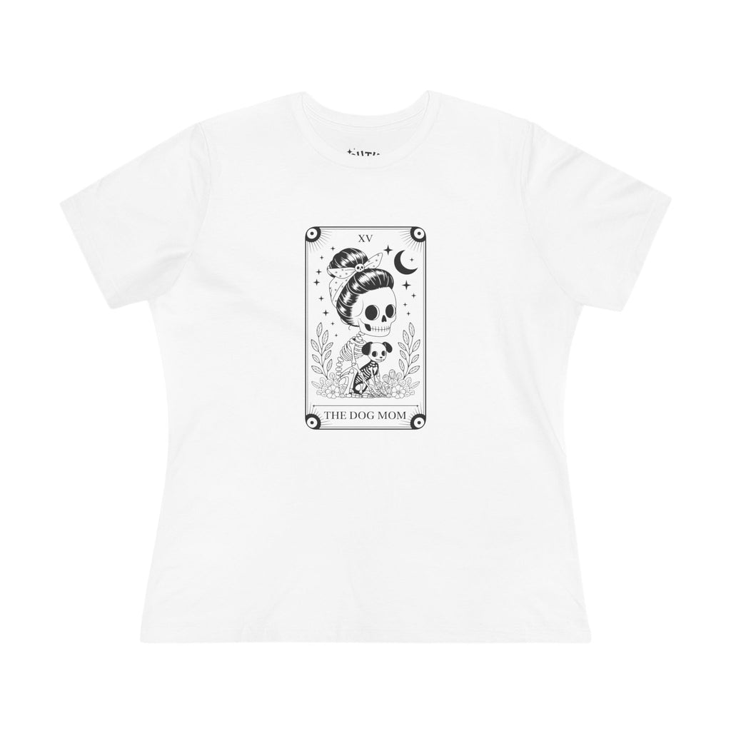 Dog Mom Tarot Card Tee, Cute Dog Mom T-shirt, Gift for Pet Lovers, Casual Cotton Top, Animal Lovers Apparel, Fun Graphic Tee