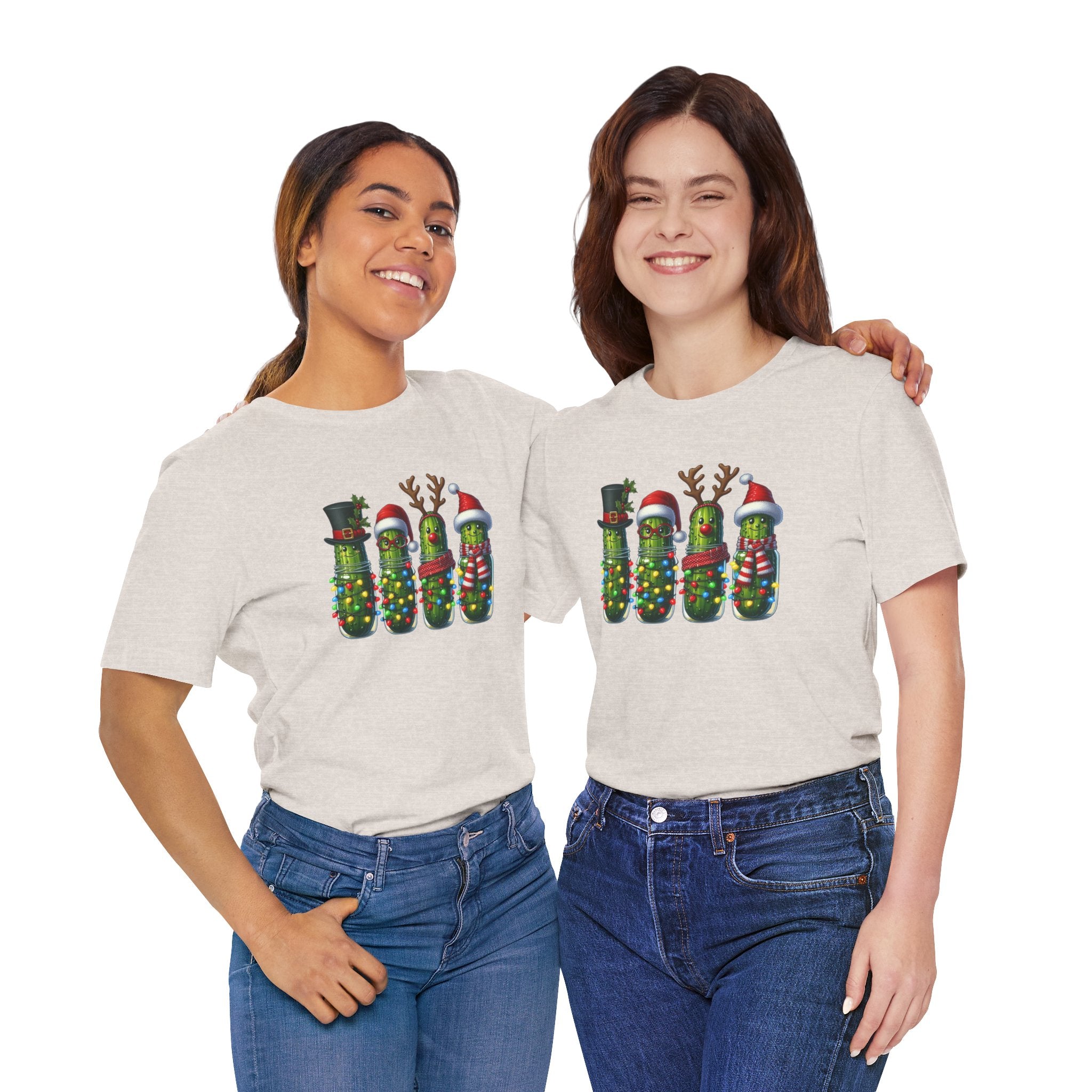 Holiday Pickle Tee, Funny Christmas T-Shirt, Unisex Gift, Festive Apparel, Quirky Holiday Top, Unique Holiday Wear