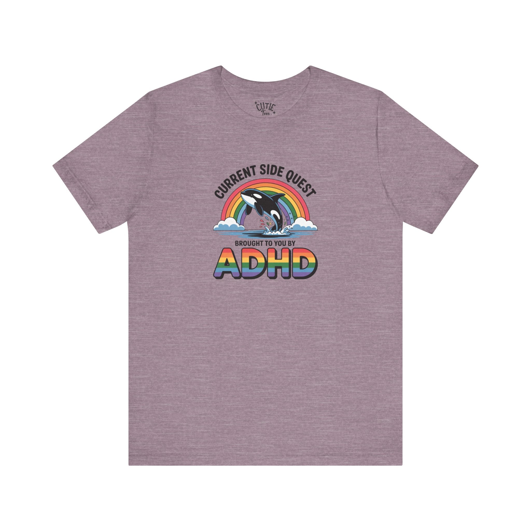 Sidequest Tee - Adhd rainbow whale