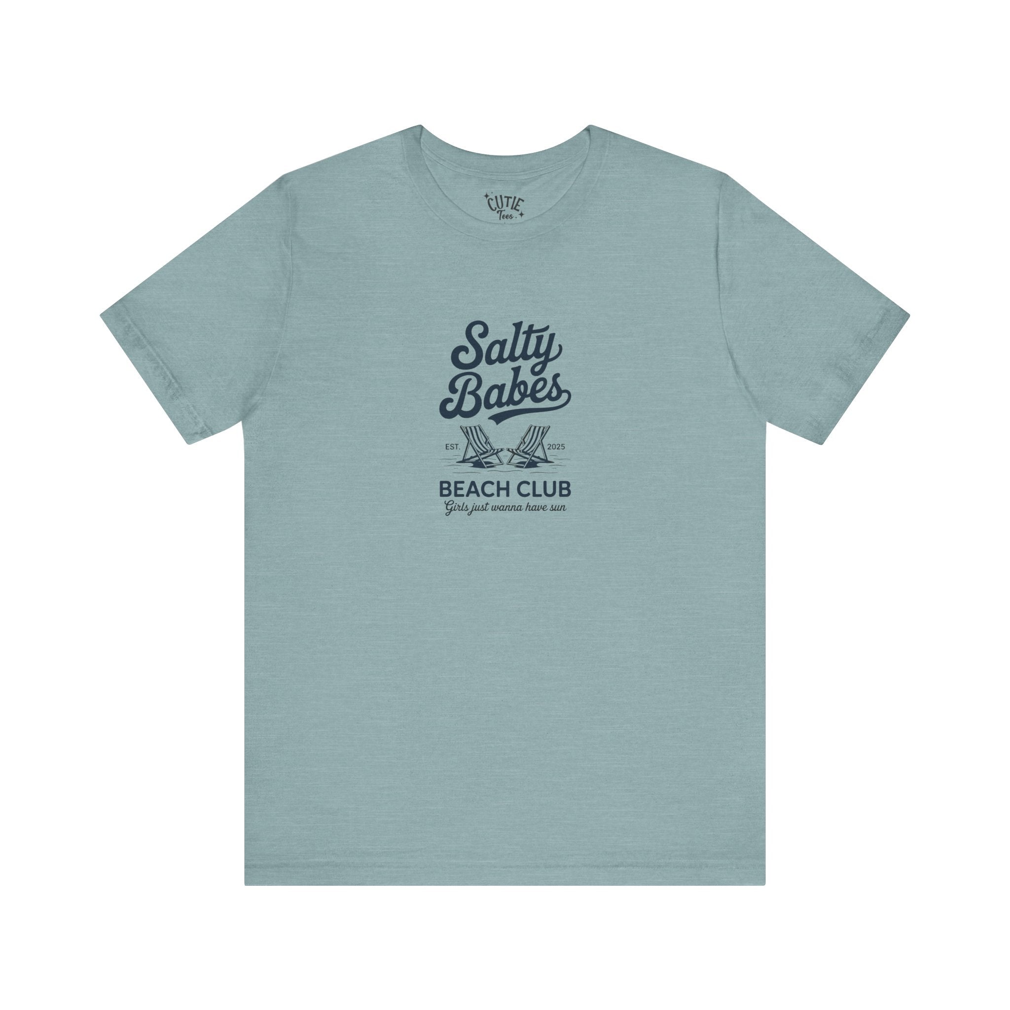 Salty Babes Beach Club Tee, Summer Vibes T-Shirt, Unisex Casual Wear, Beach Party Outfit, Vacation Essential, Gift for Her