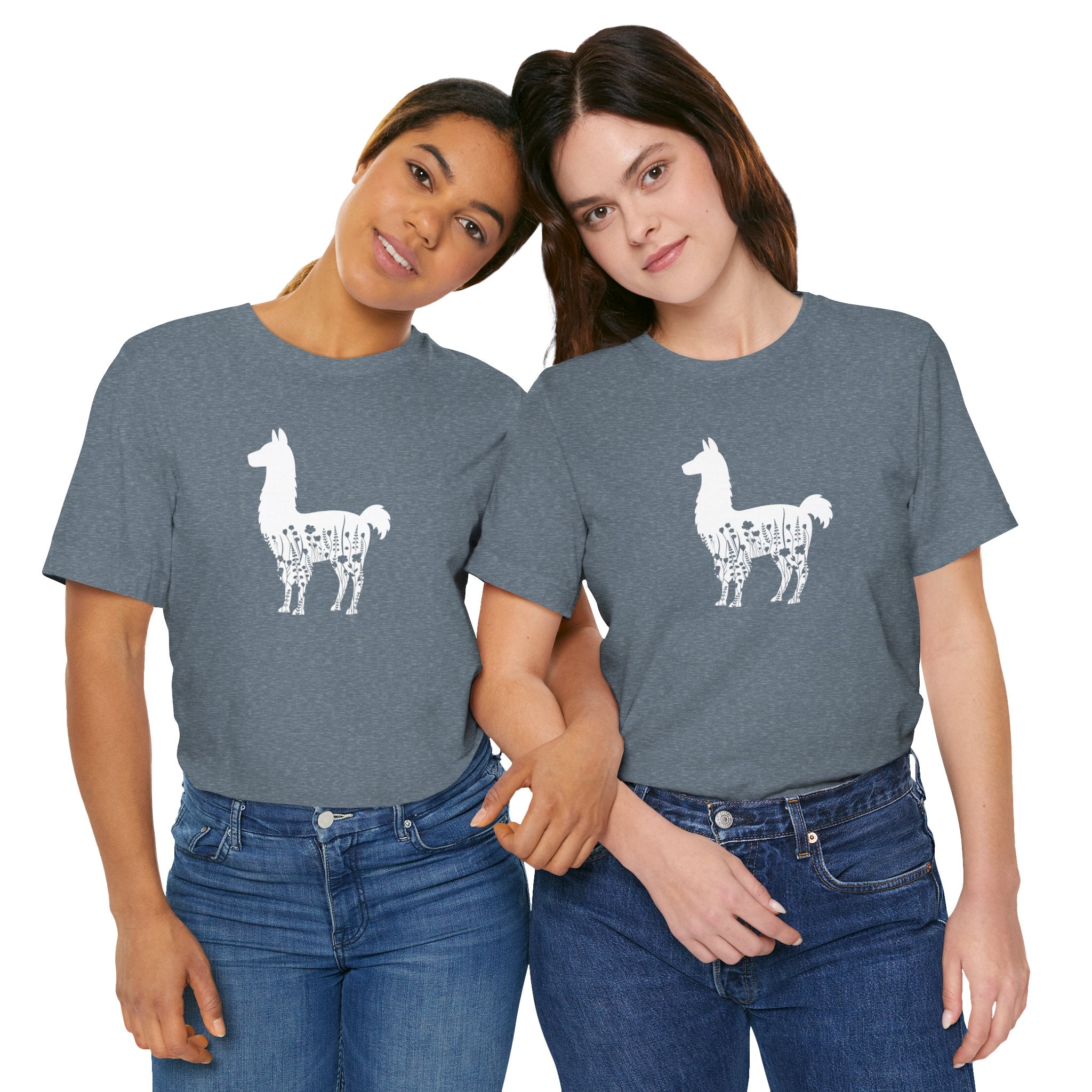 Llama Lovers Short Sleeve Tee - Cute Graphic T-Shirt, Animal Apparel, Gift for Animal Lovers, Fun Casual Wear, Unisex Llama Tee