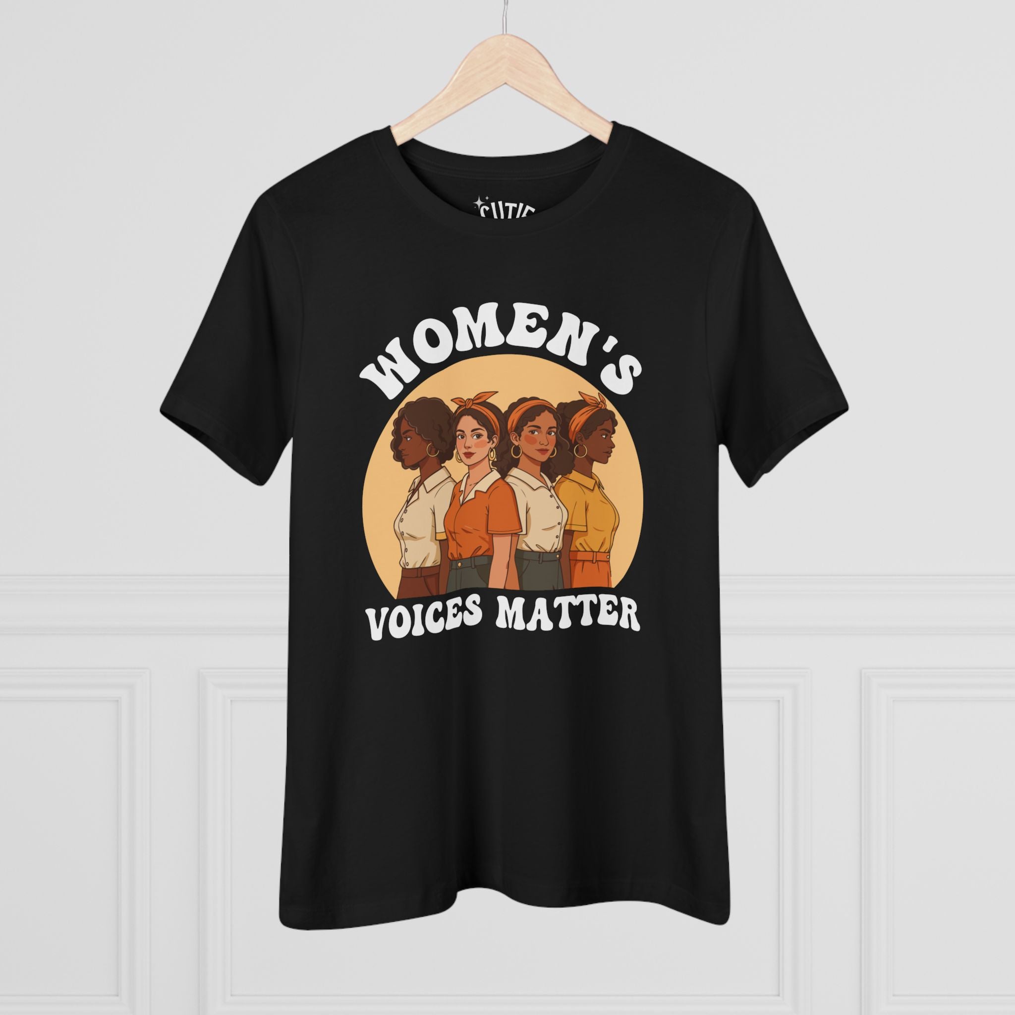 Women's Voices Matter Cotton Tee - Empowering Women, Feminist Shirt, Gift for Her, Casual Wear, Conscious Clothing, Social Justice Tee
