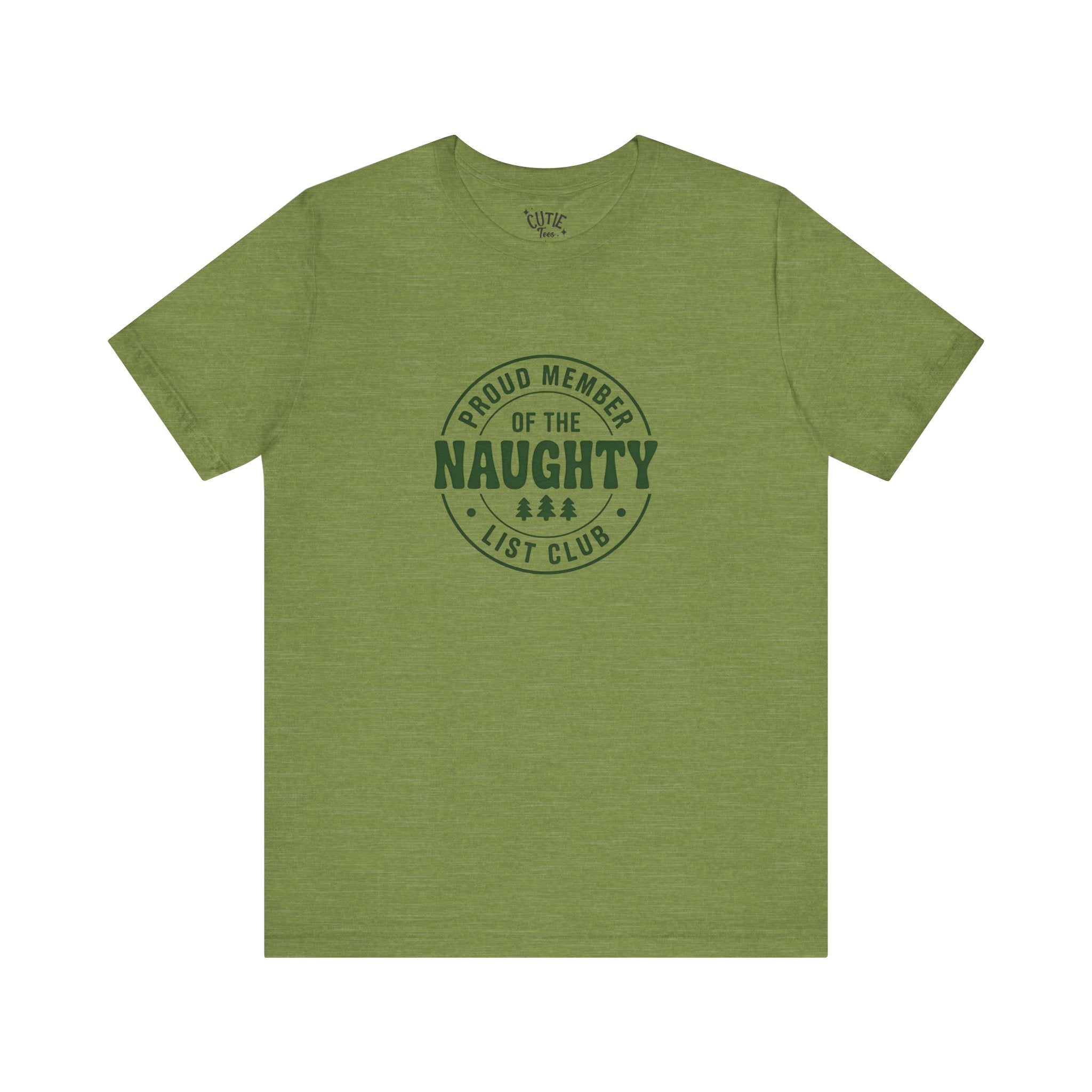 Naughty List Club Tee, Funny Holiday T-Shirt, Unisex Graphic Shirt, Christmas Apparel, Gift for Mischievous Friends
