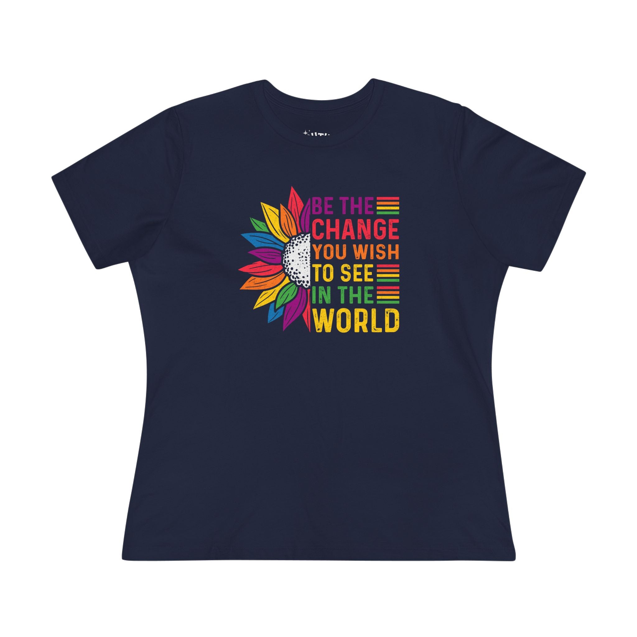 Be the Change Women's Cotton Tee - Inspirational T-Shirt for Social Advocates, Motivational Gift for Women, Casual Wear, Eco-Friendly [...]