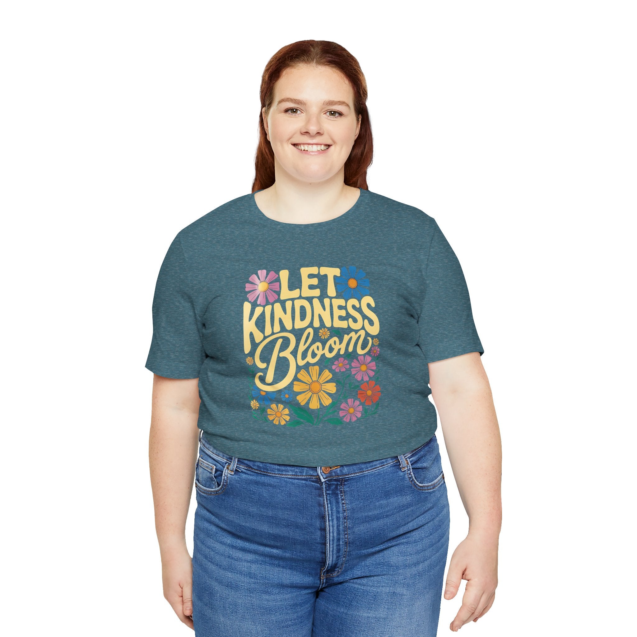 Kindness Tee - Let Kindness Bloom Shirt, Casual Wear, Gifts for Friends, Encouragement Clothing, Spring Fashion