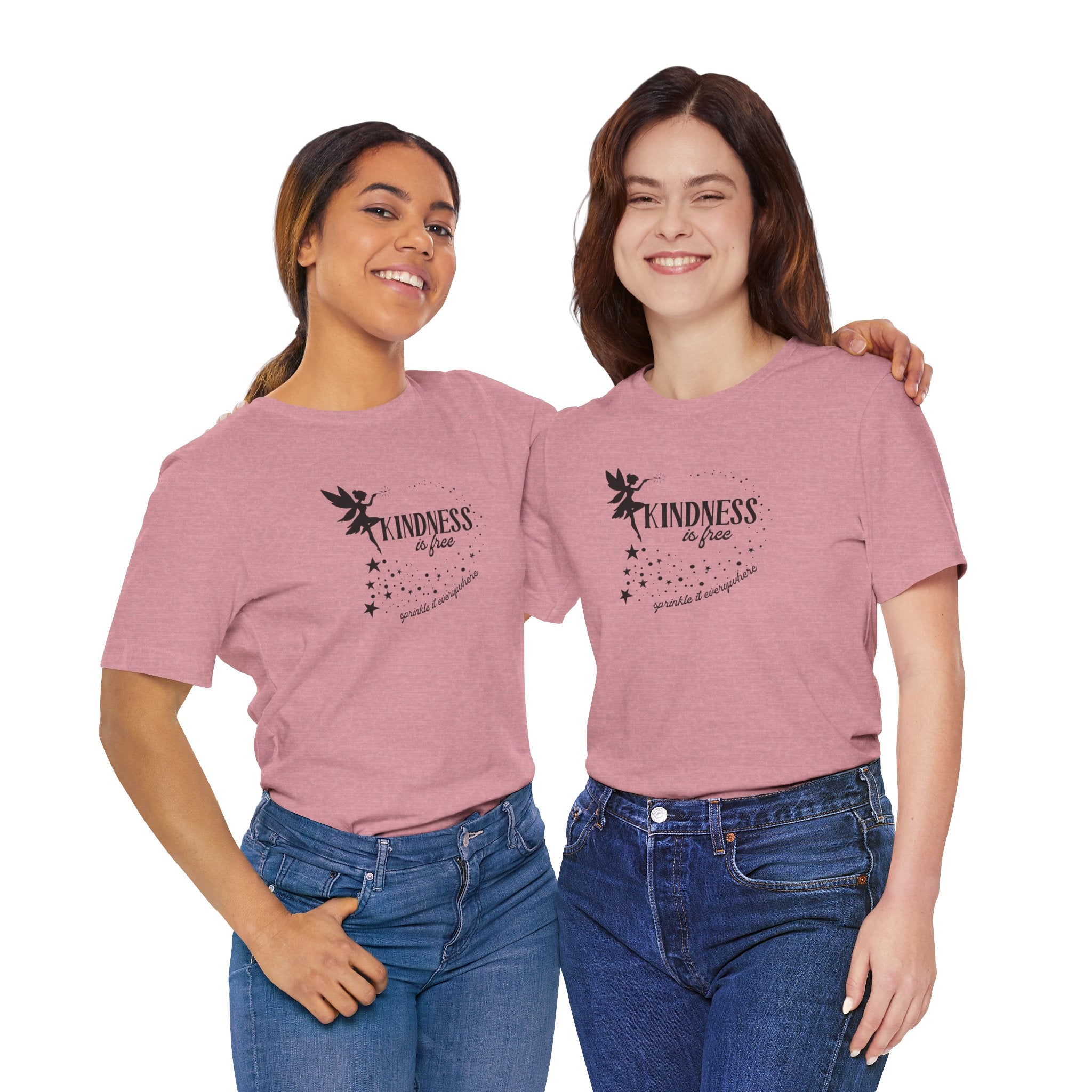 Kindness Is Free Fairy Unisex Tee, Inspirational T-Shirt, Positive Vibes Shirt, Gift for Friends and Family, Casual Wear, Kindness Apparel