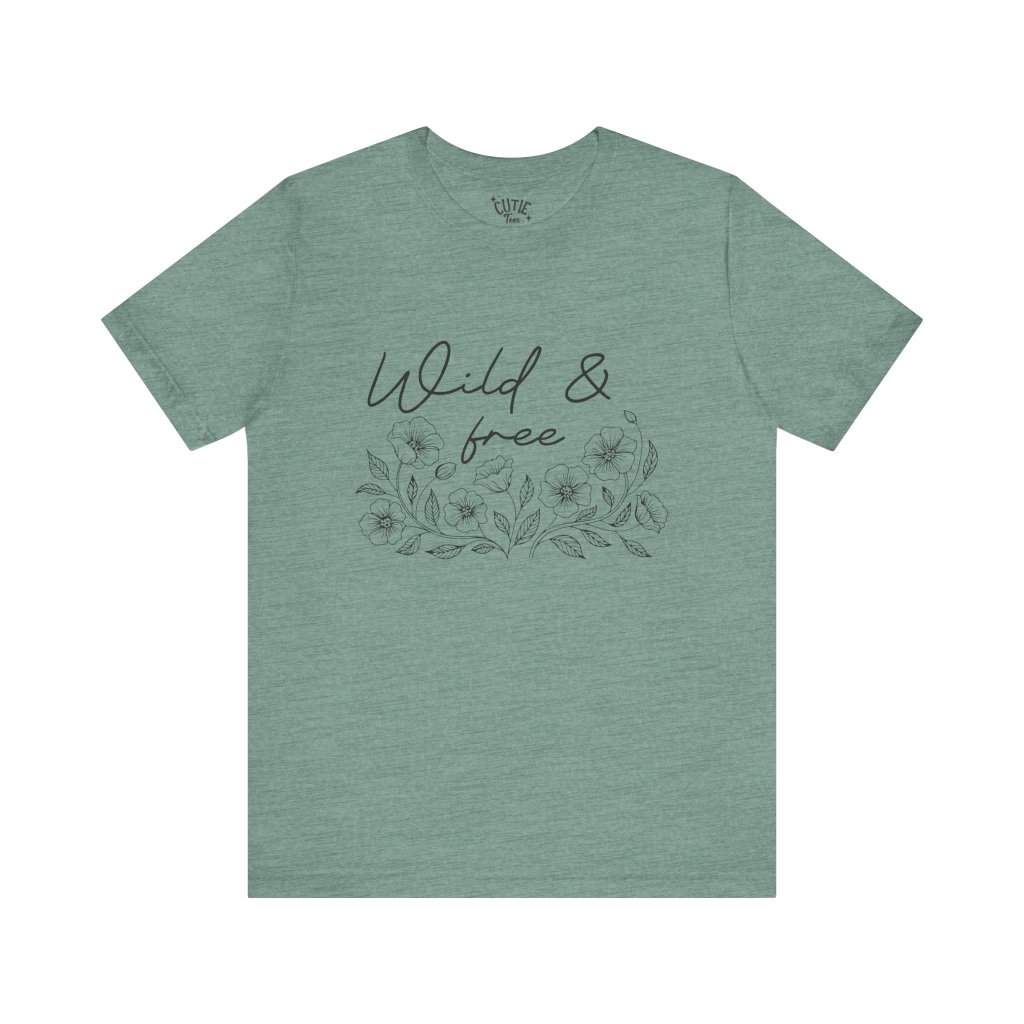 Wild & Free Tee - Nature-Inspired Graphic Shirt, Eco-Friendly Fashion, Casual Wear, Gift for Nature Lovers, Bohemian Style