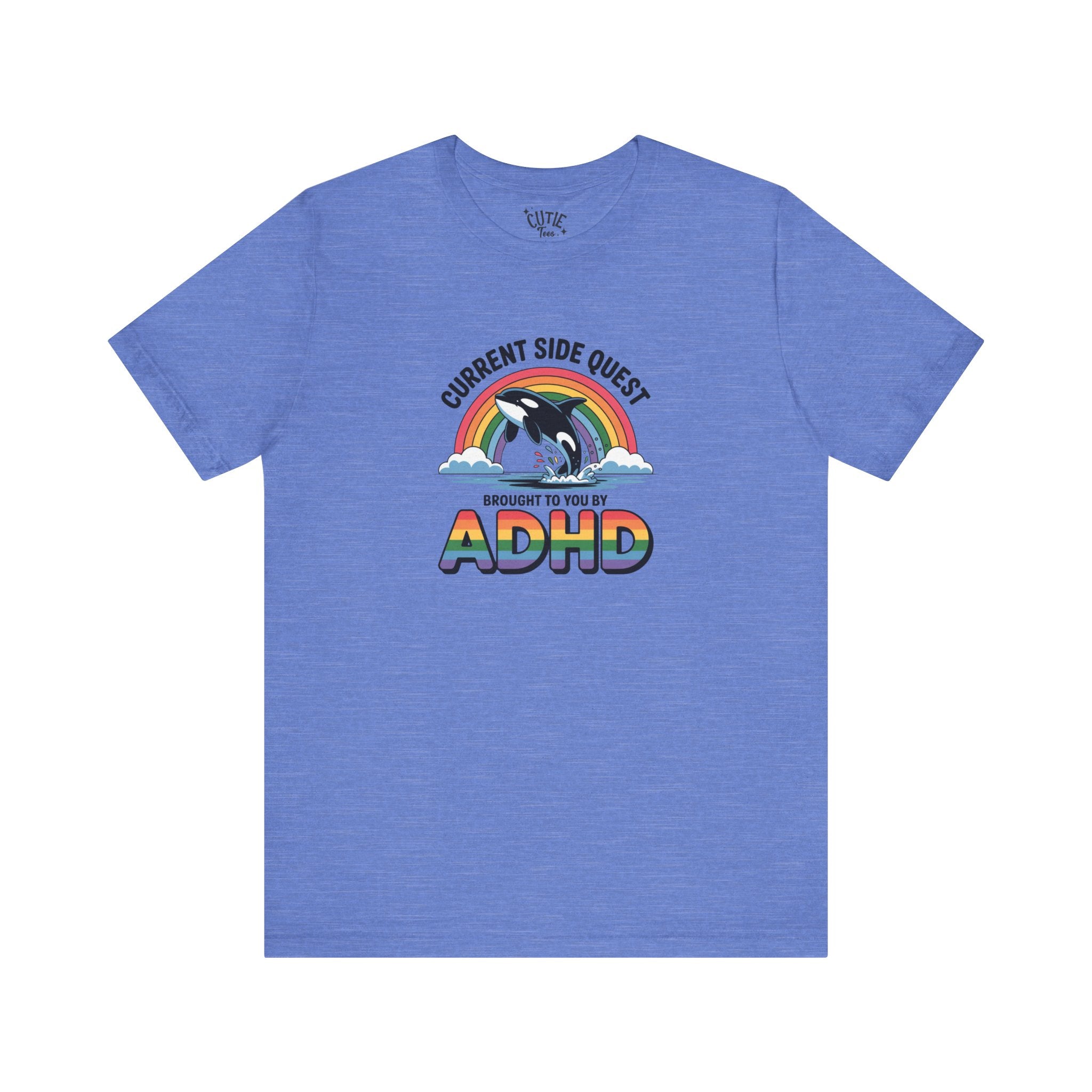 Sidequest Tee - Adhd rainbow whale